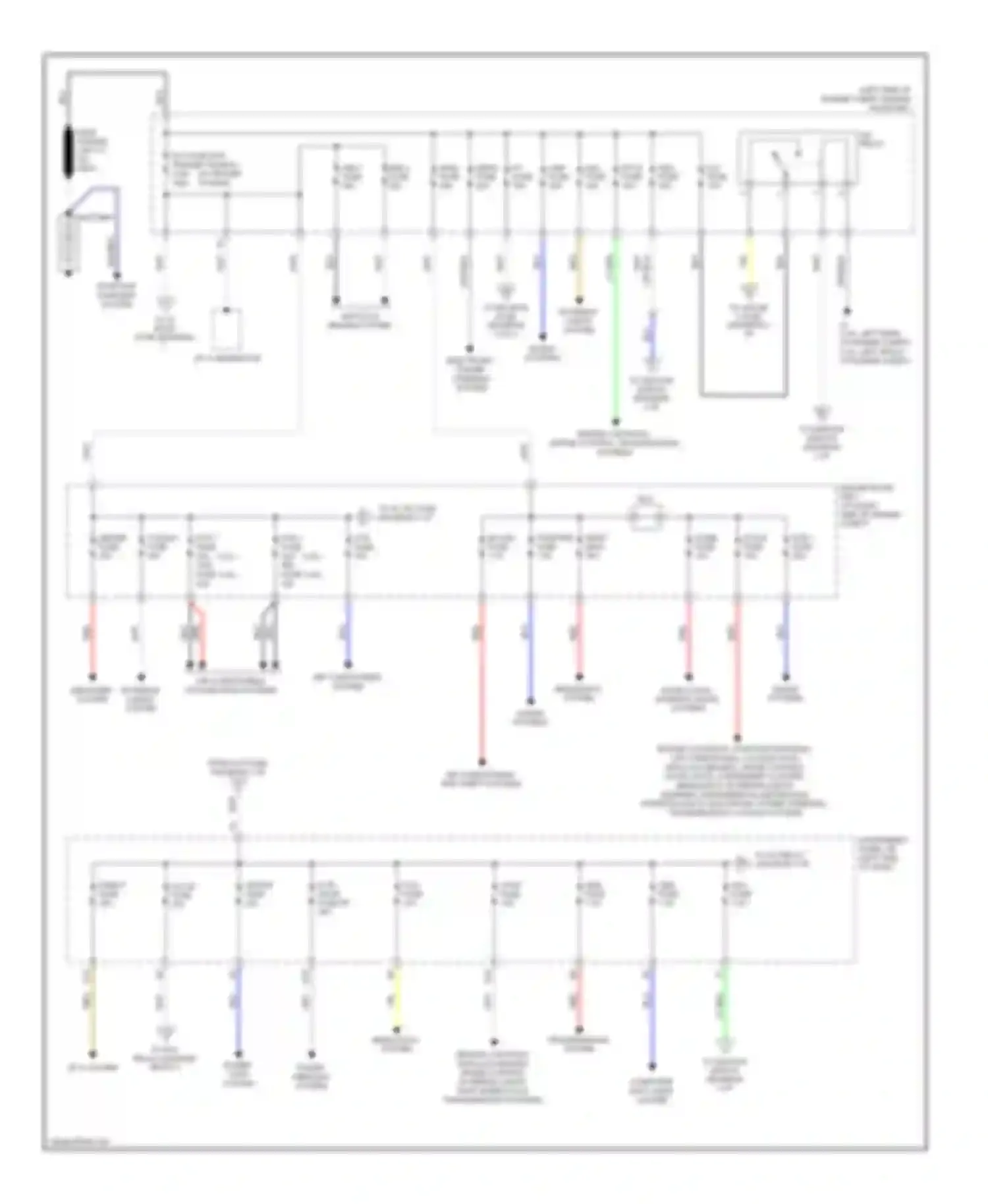 RAV4 Toyota III (2005-2010): Power distribution circuit (1 of 3)