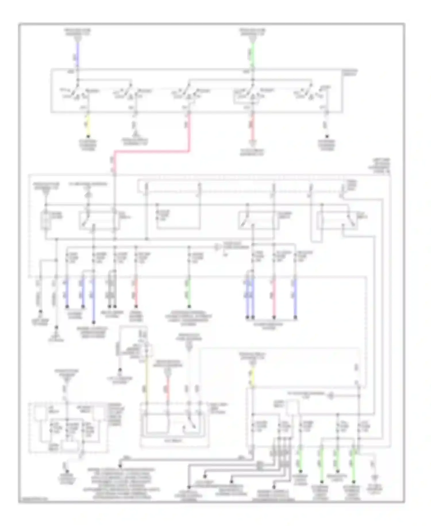 RAV4 Toyota III (2005-2010): Power distribution circuit (2 of 3)