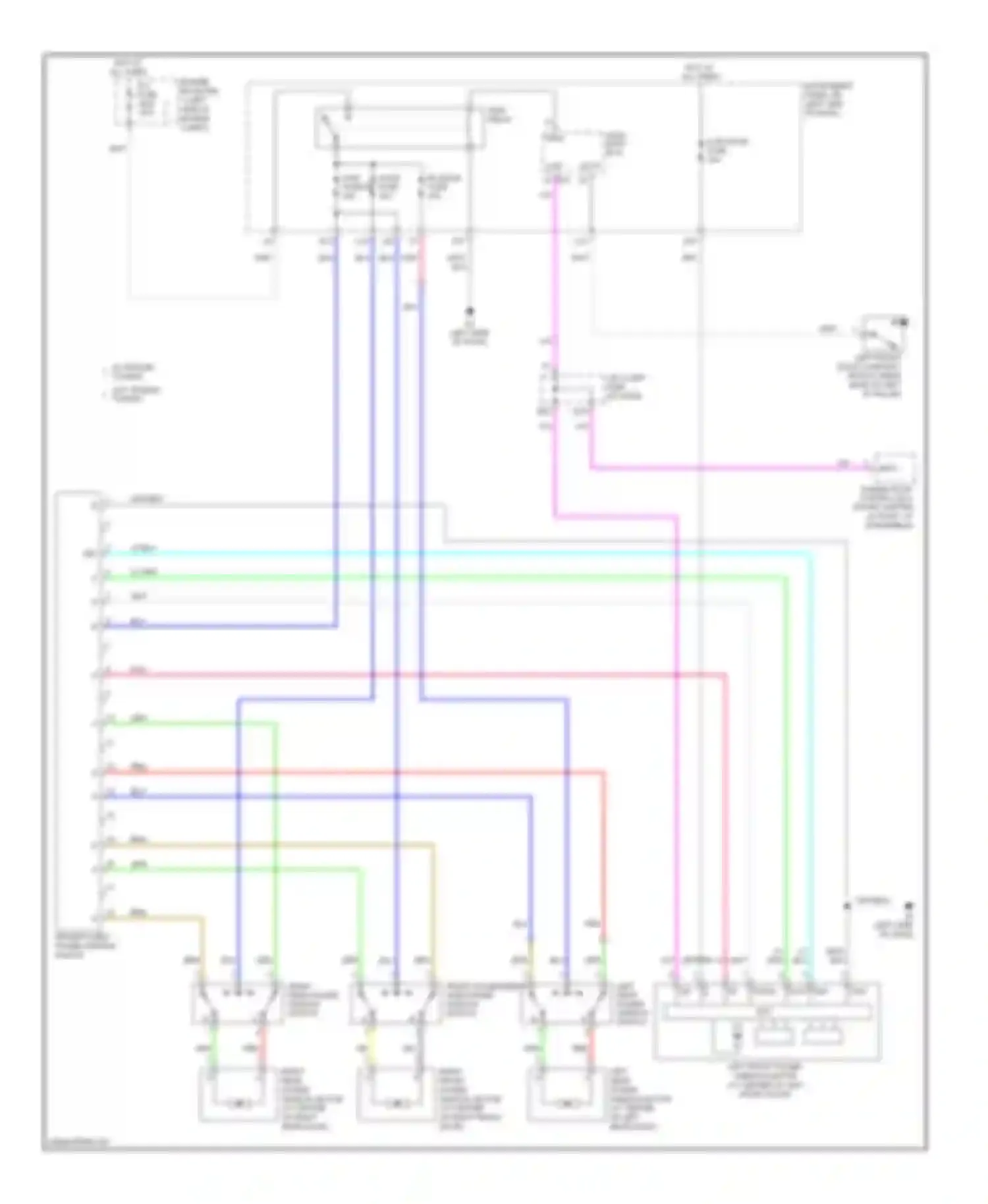 RAV4 Toyota III (2005-2010): Power windows circuit