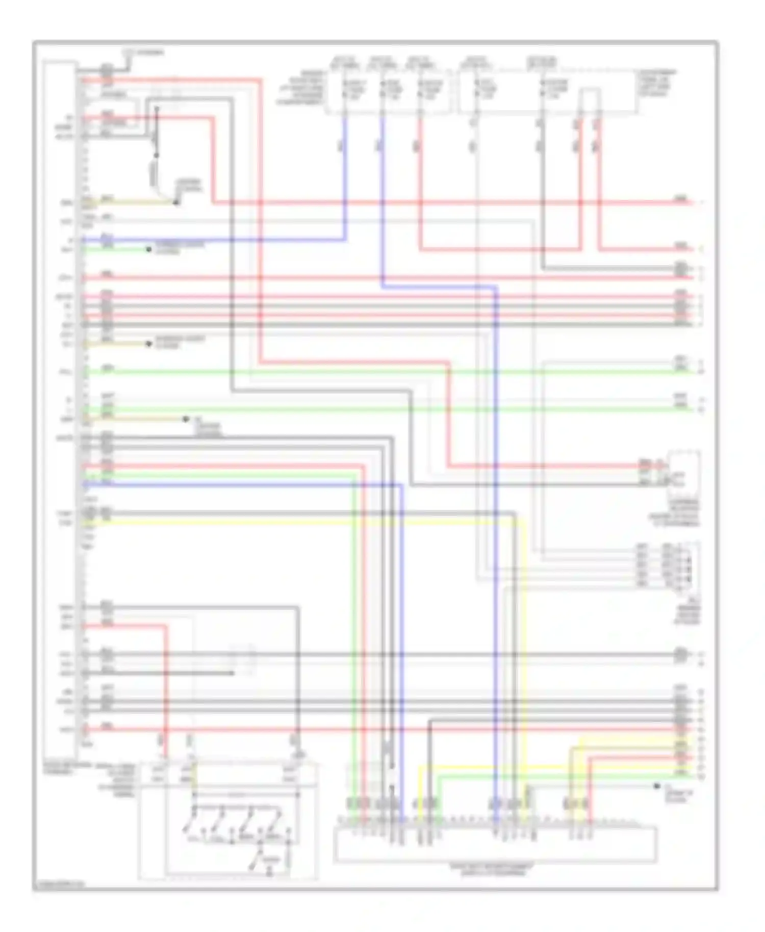 RAV4 Toyota III (2005-2010): Radio circuit, with jbl (1 of 2)