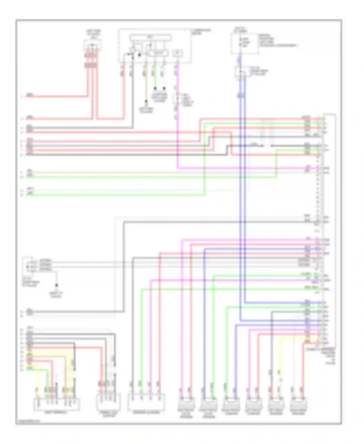 RAV4 Toyota III (2005-2010): Radio circuit, with jbl (2 of 2)