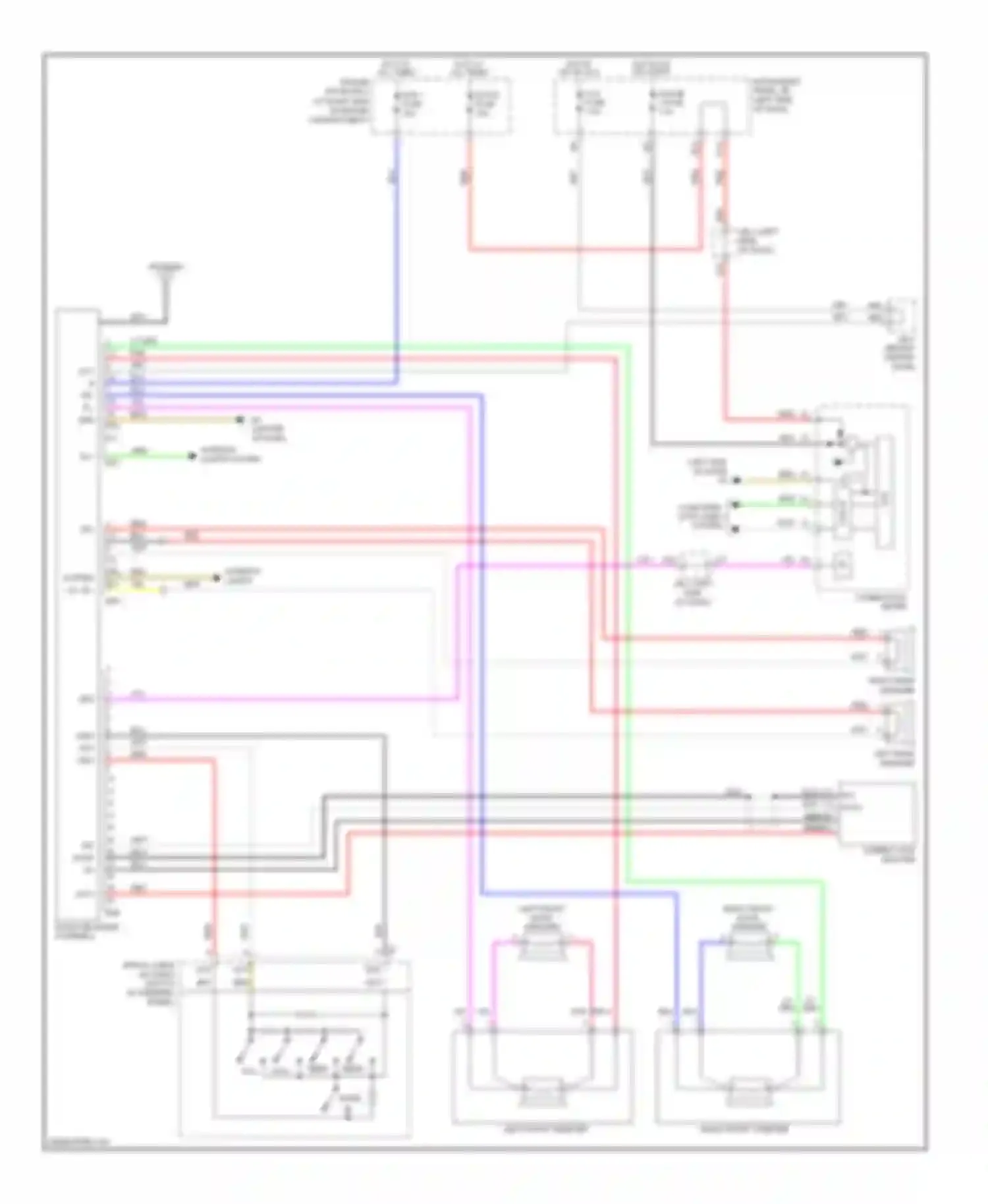 RAV4 Toyota III (2005-2010): Radio circuit, without jbl
