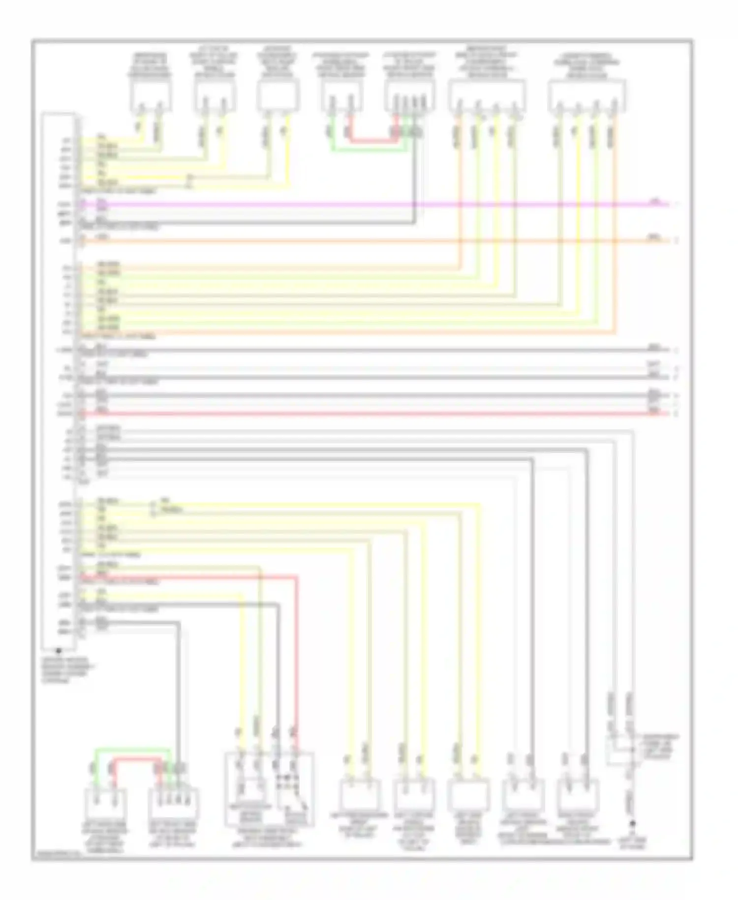 RAV4 Toyota III (2005-2010): Supplemental restraints circuit (1 of 2)