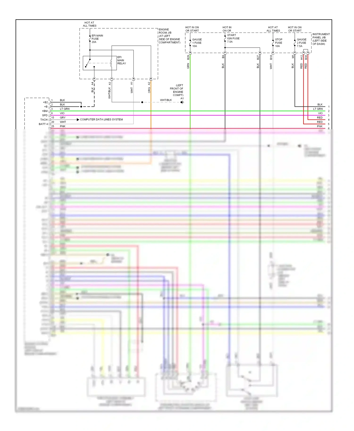 Toyota RAV4 III (2005-2010) computer data lines system wiring diagram  (22 of 28)