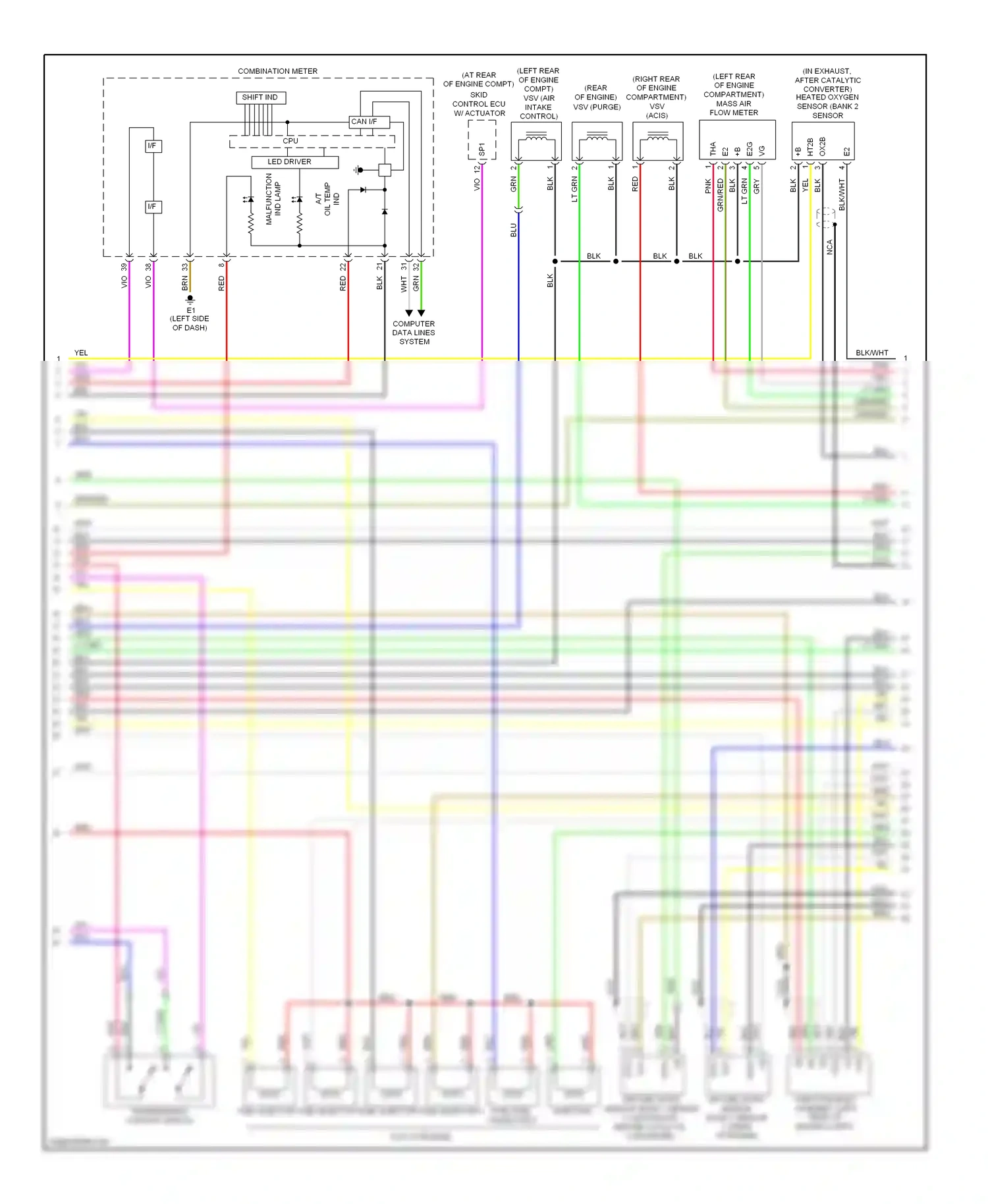 Toyota RAV4 III (2005-2010) computer data lines system wiring diagram  (20 of 28)