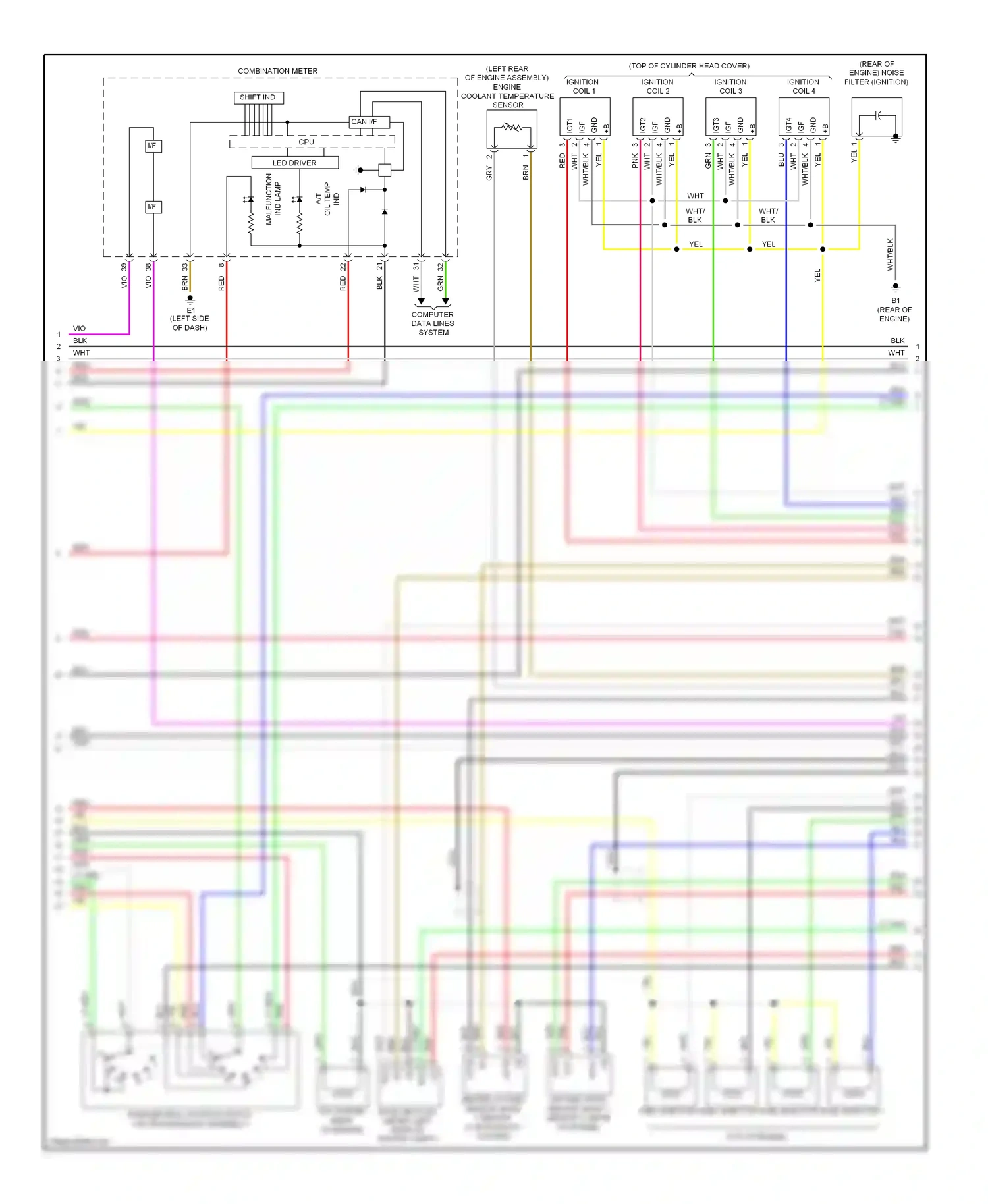 Toyota RAV4 III (2005-2010) computer data lines system wiring diagram  (10 of 28)