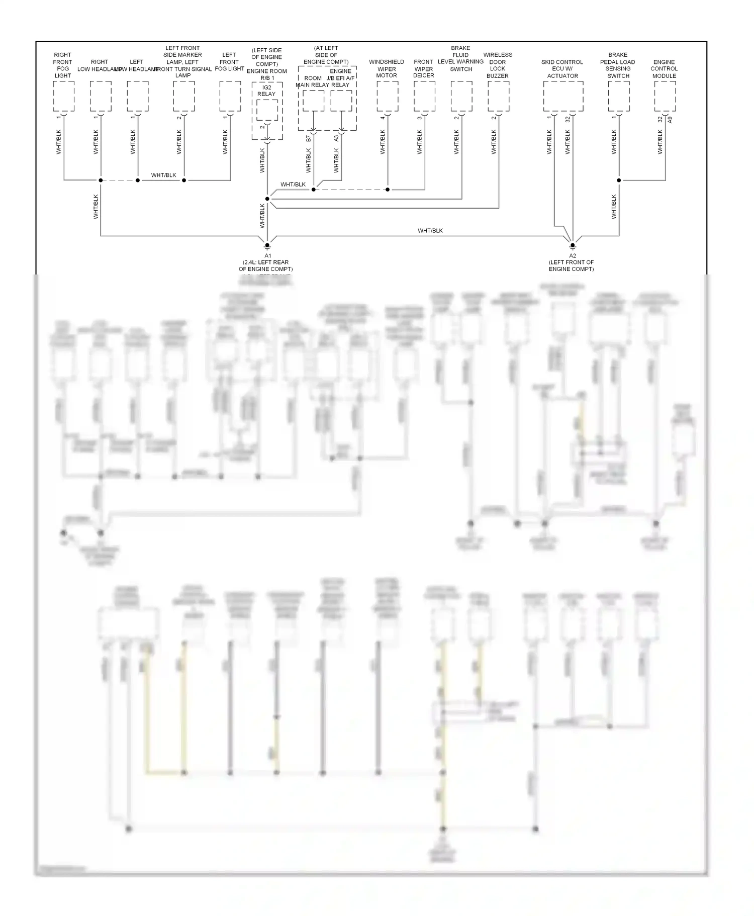 Toyota RAV4 III (2005-2010) engine control module wiring diagram  (2 of 10)