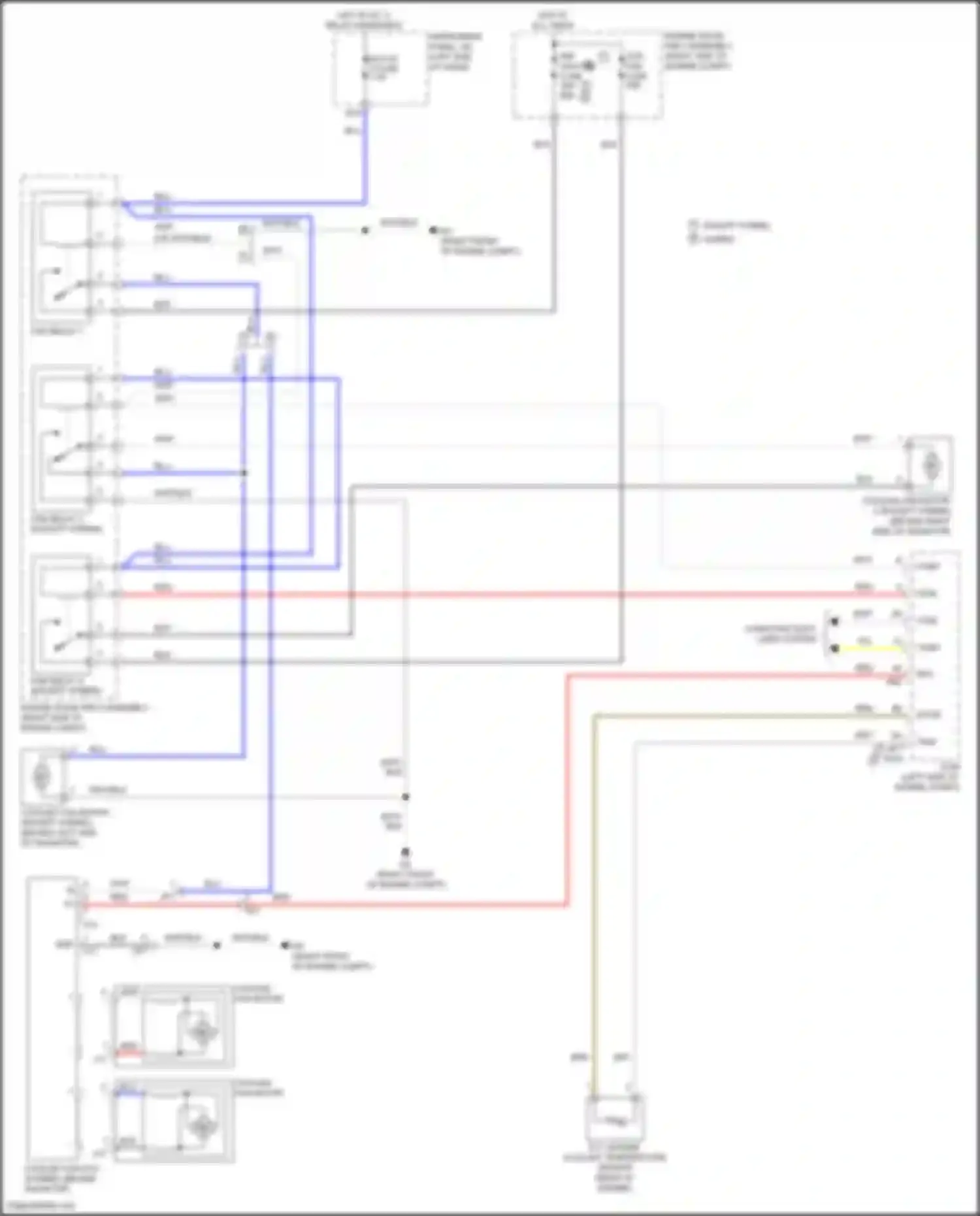 RAV4 Toyota IV facelift (2015-2019): Cooling fan circuit