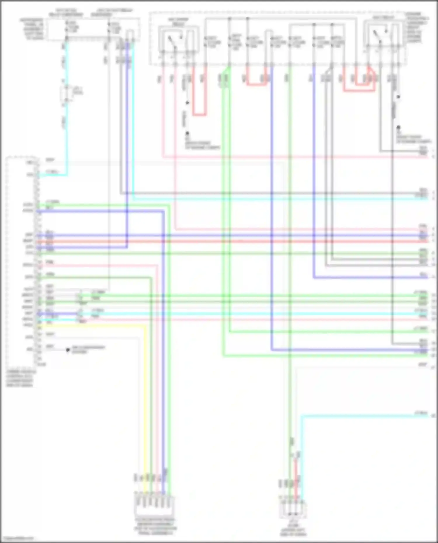 RAV4 Toyota IV facelift (2015-2019): Wiring diagram engine performance 2.5l hybrid, hybrid system circuit (1 of 6)