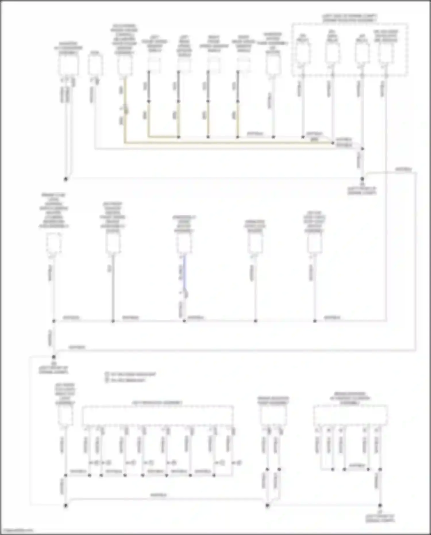 RAV4 Toyota IV facelift (2015-2019): Ground distribution circuit, hybrid (1 of 6)