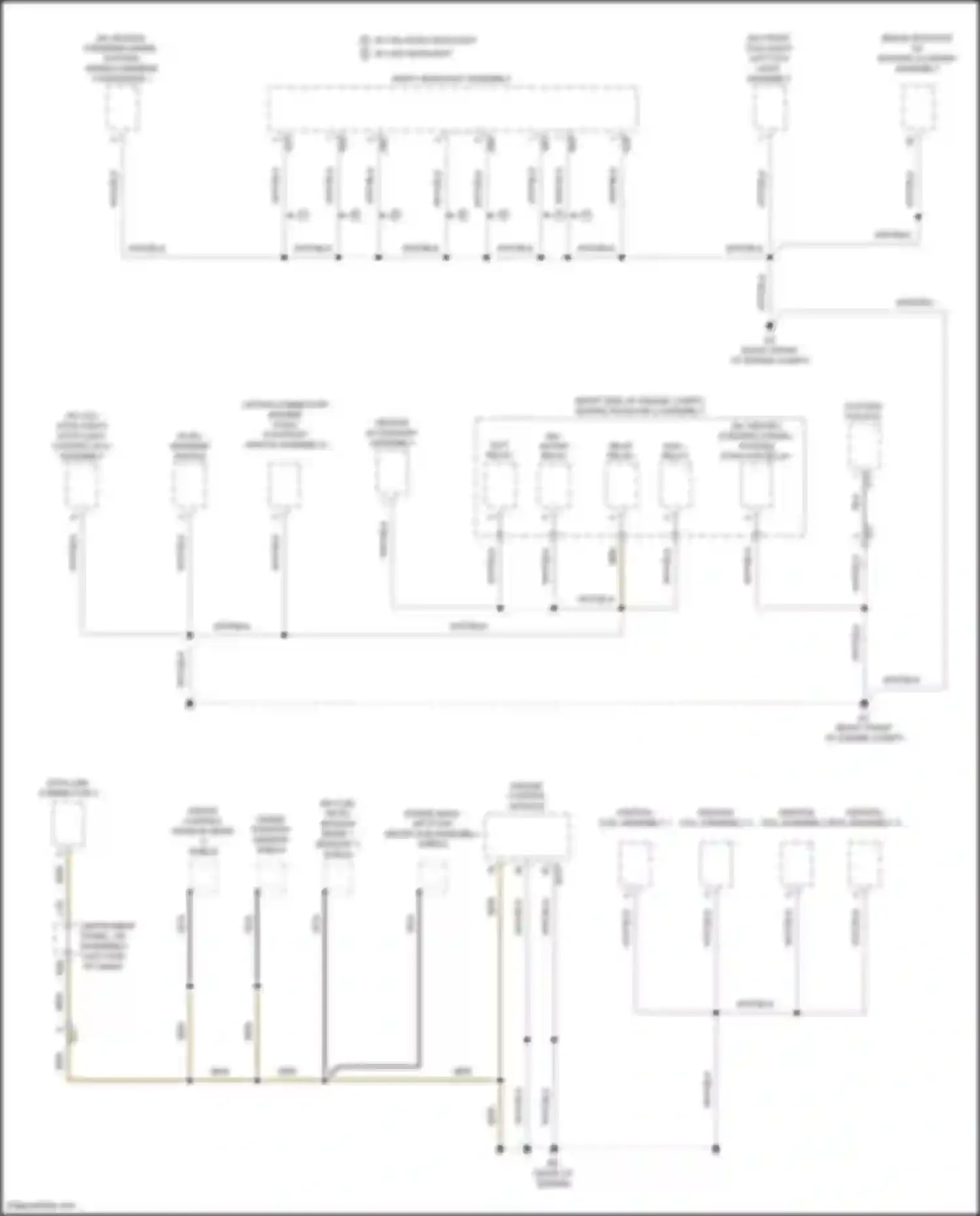 RAV4 Toyota IV facelift (2015-2019): Ground distribution circuit, hybrid (2 of 6)