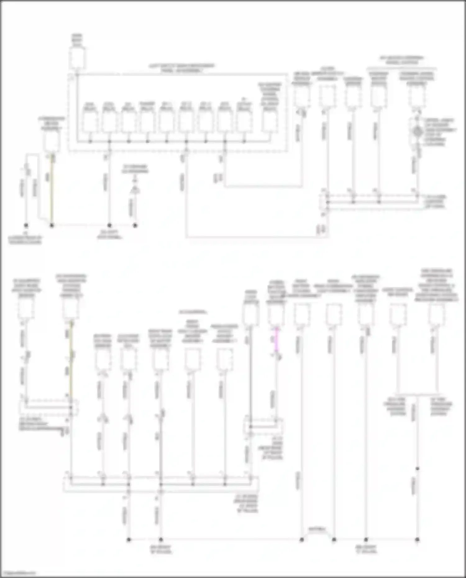 RAV4 Toyota IV facelift (2015-2019): Ground distribution circuit, hybrid (3 of 6)