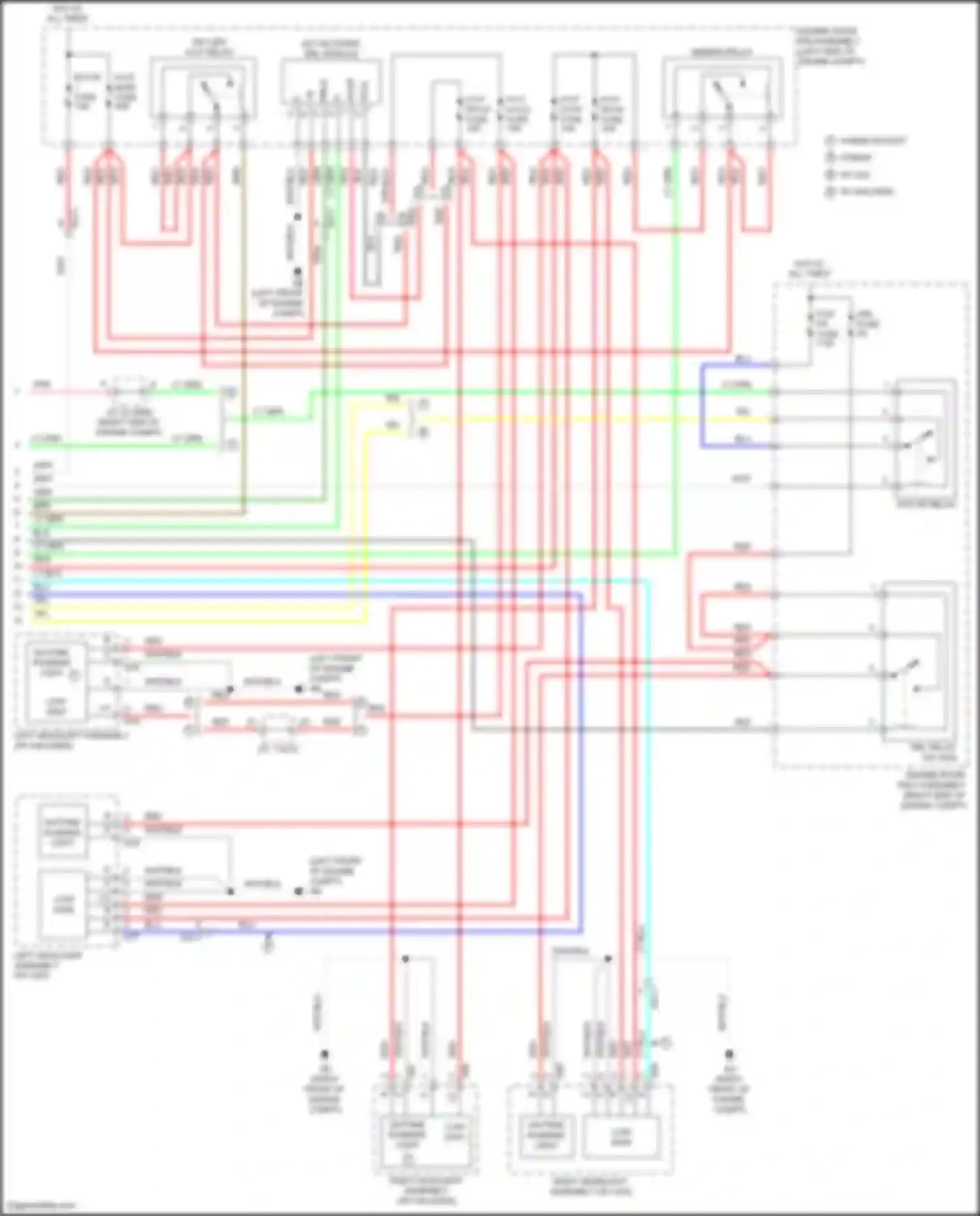 RAV4 Toyota IV facelift (2015-2019): Headlights circuit (2 of 2)