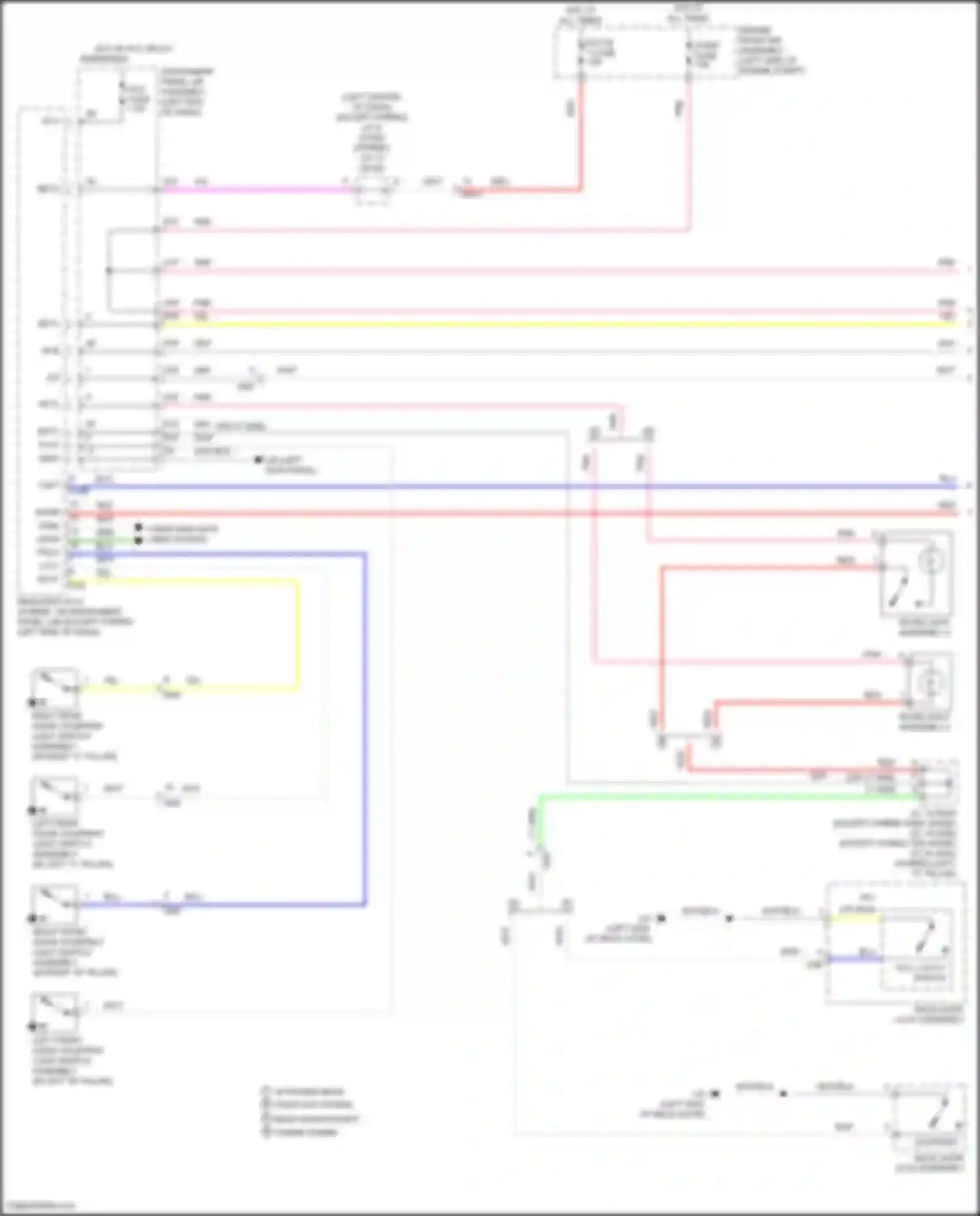 RAV4 Toyota IV facelift (2015-2019): Courtesy lamps circuit (1 of 2)