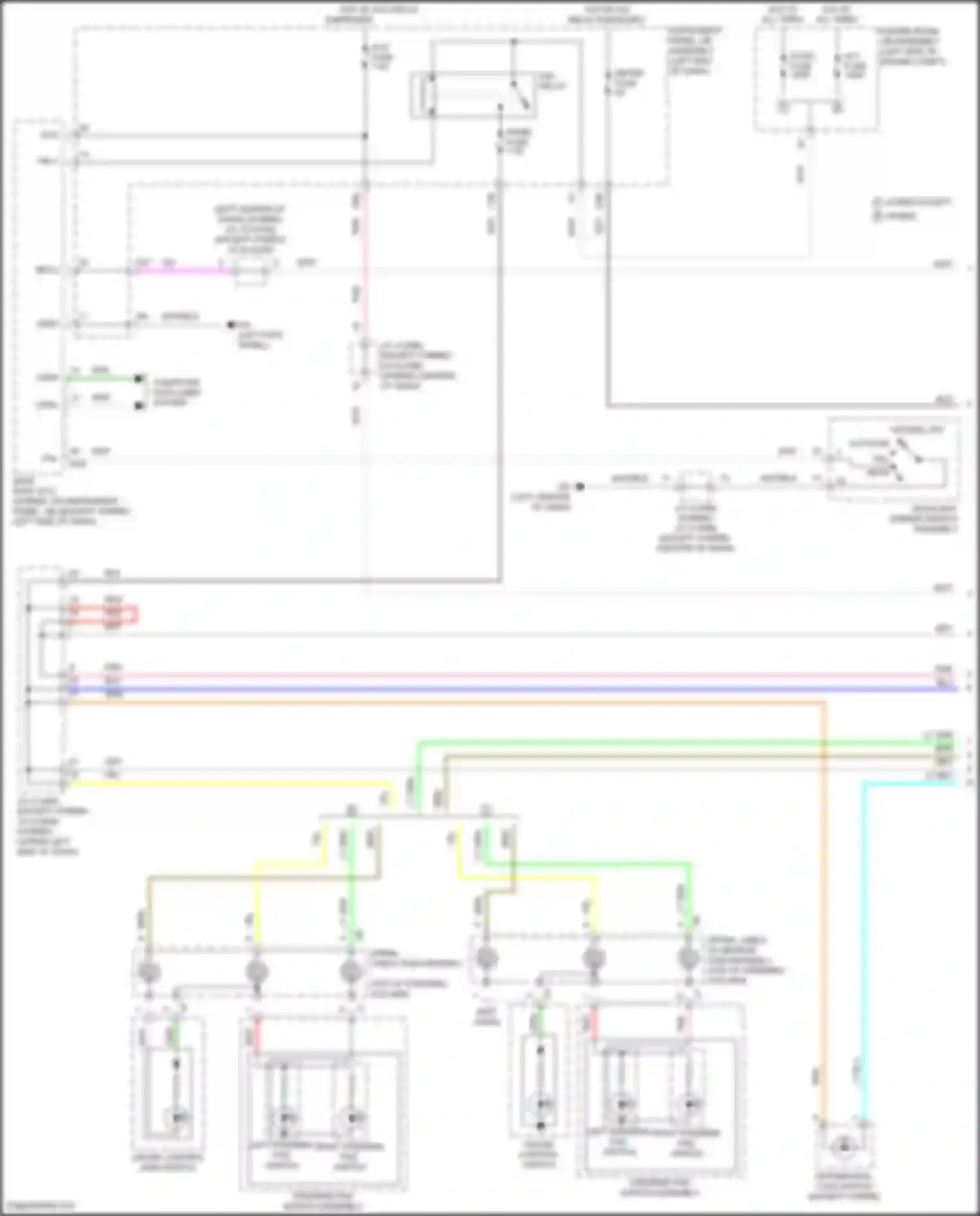 RAV4 Toyota IV facelift (2015-2019): Instrument illumination circuit (1 of 4)