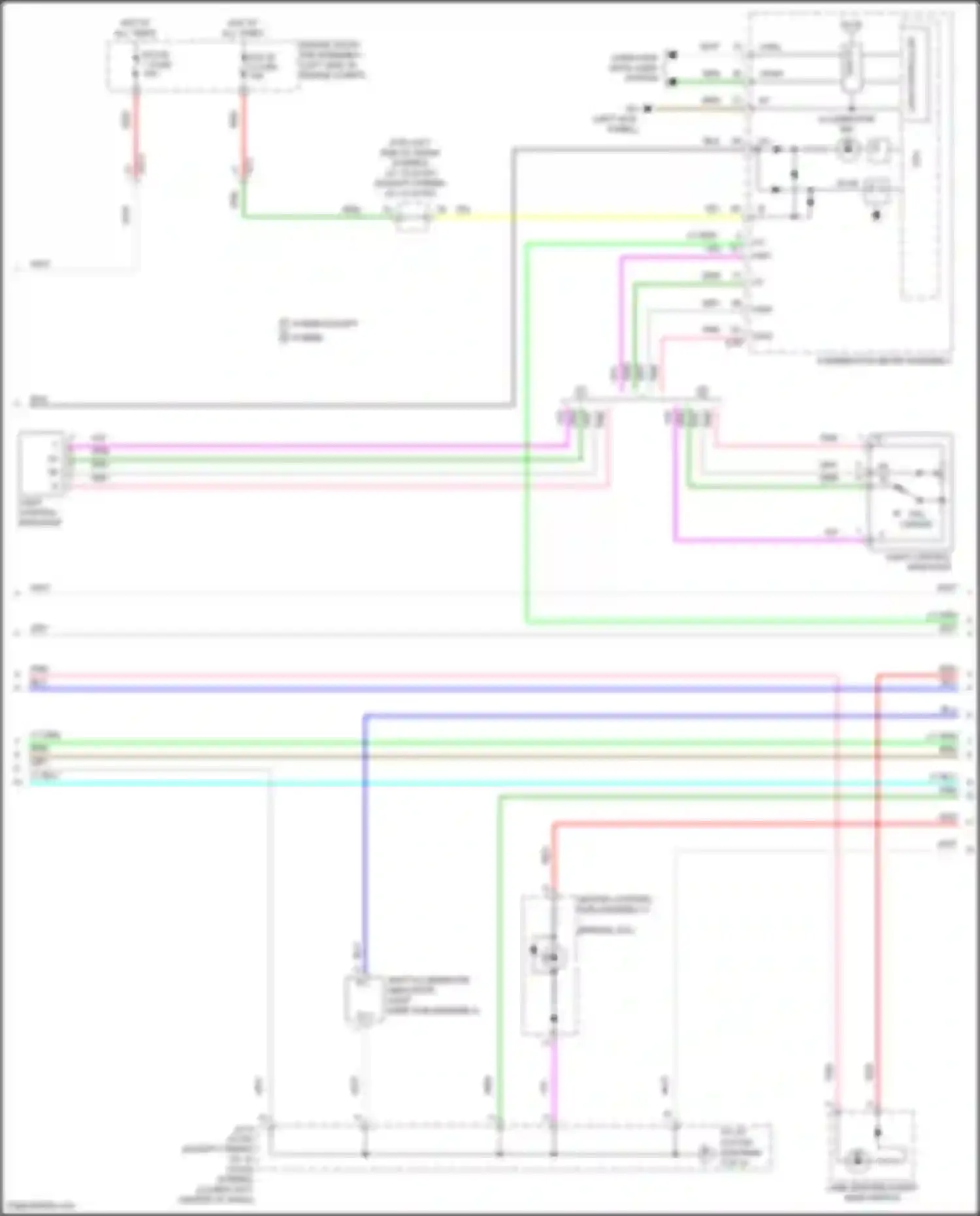 RAV4 Toyota IV facelift (2015-2019): Instrument illumination circuit (2 of 4)