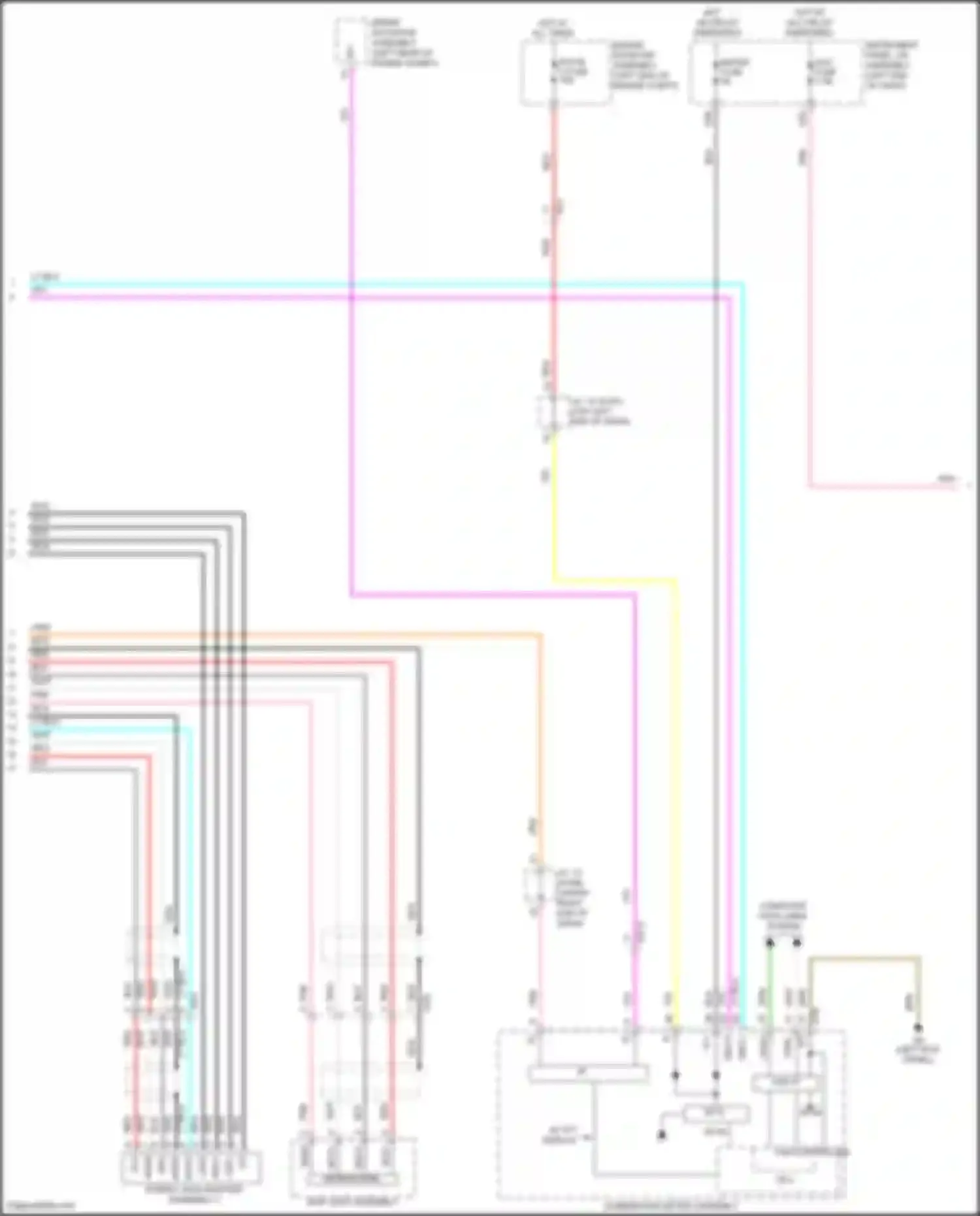 RAV4 Toyota IV facelift (2015-2019): Navigation circuit, except hybrid w/ built-in amplifier (4 of 5)