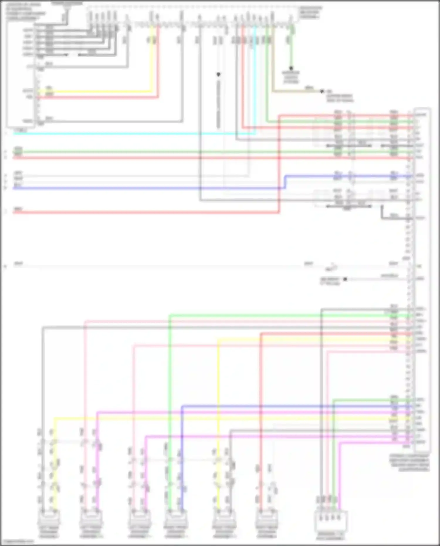 RAV4 Toyota IV facelift (2015-2019): Navigation circuit, hybrid w/ separate amplifier (4 of 4)