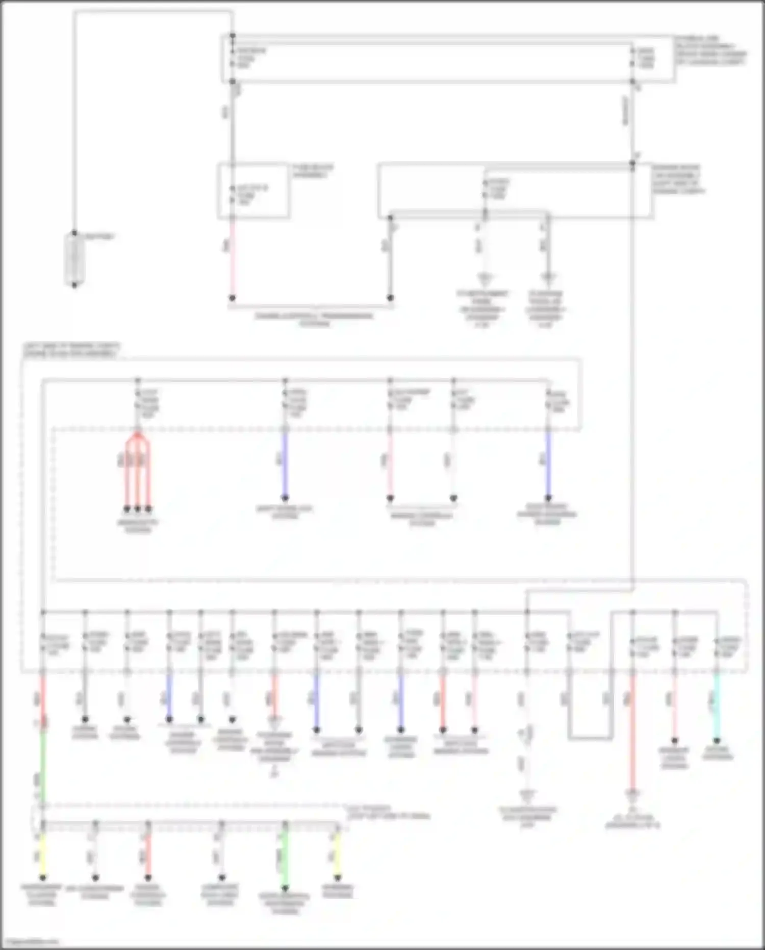 RAV4 Toyota IV facelift (2015-2019): Power distribution circuit, hybrid (1 of 4)