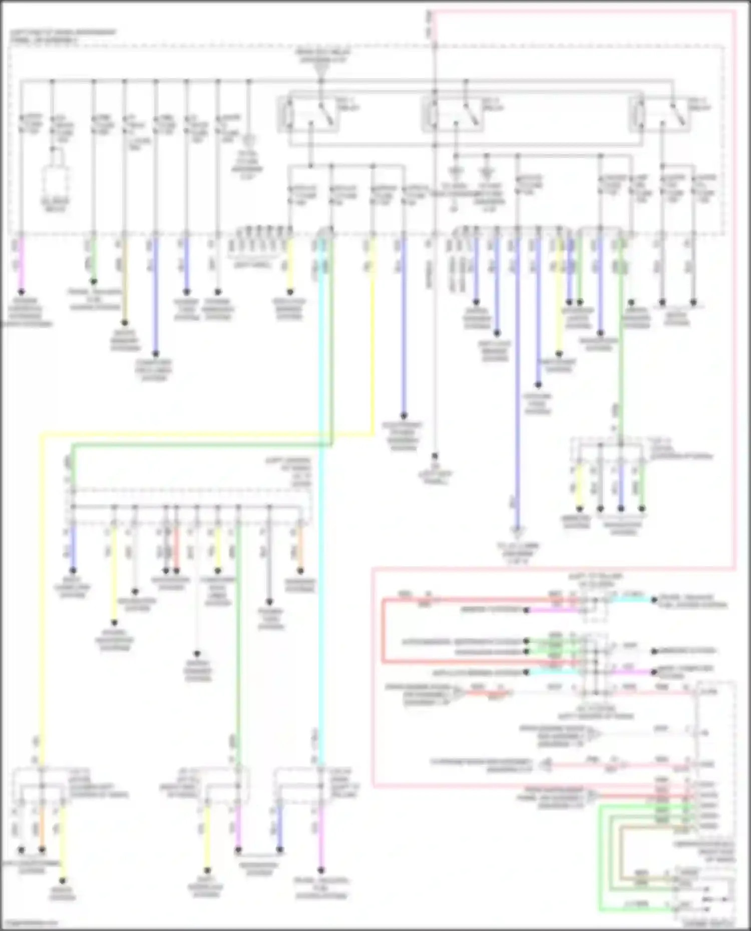 RAV4 Toyota IV facelift (2015-2019): Power distribution circuit, hybrid (2 of 4)