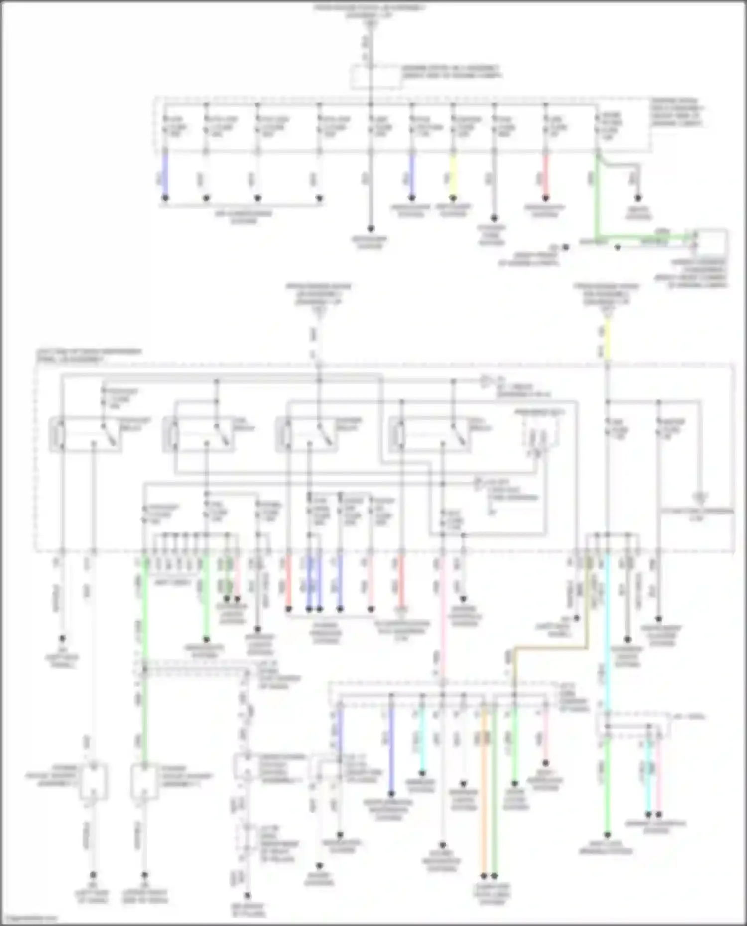 RAV4 Toyota IV facelift (2015-2019): Power distribution circuit, hybrid (4 of 4)