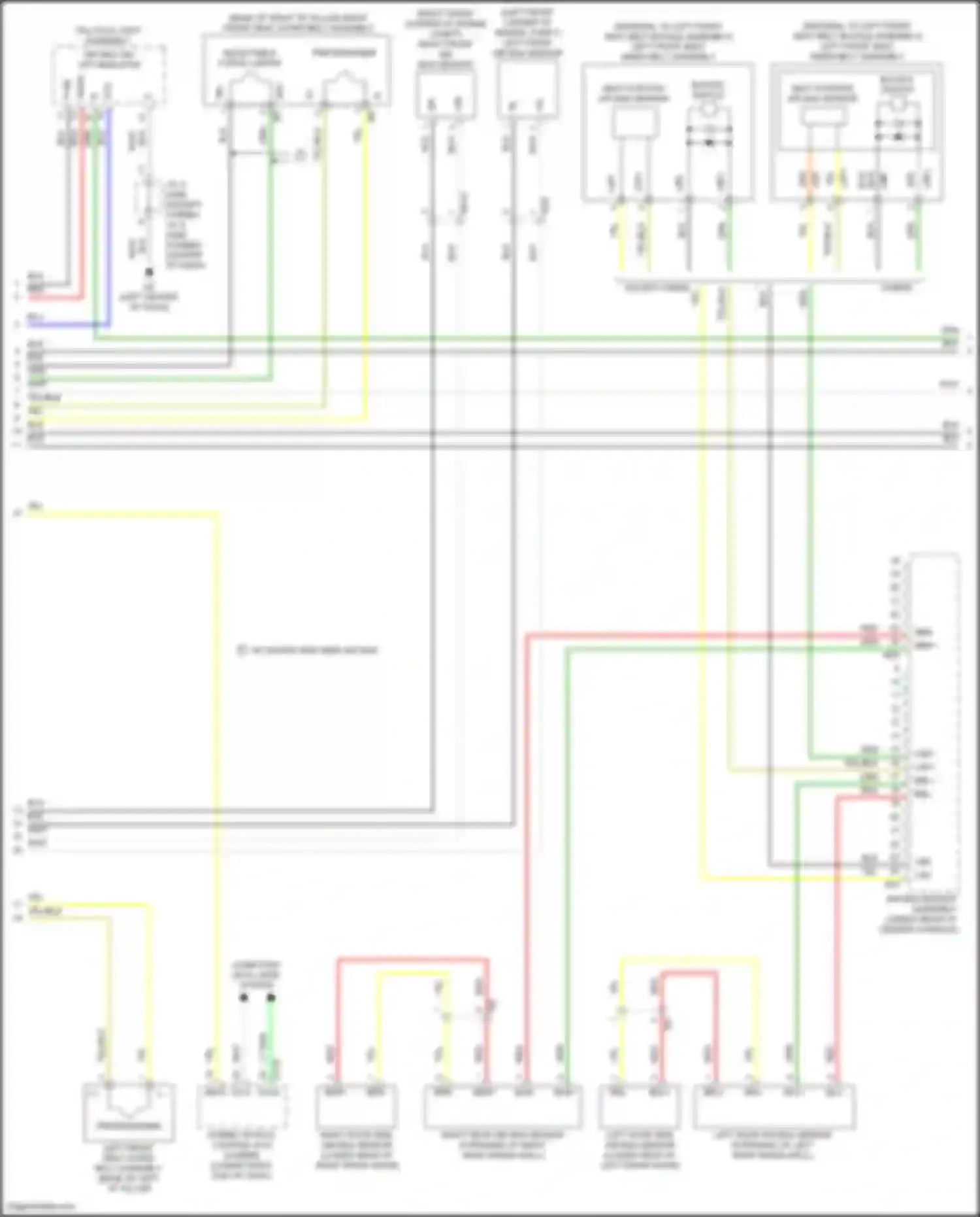 RAV4 Toyota IV facelift (2015-2019): Supplemental restraints circuit (2 of 3)