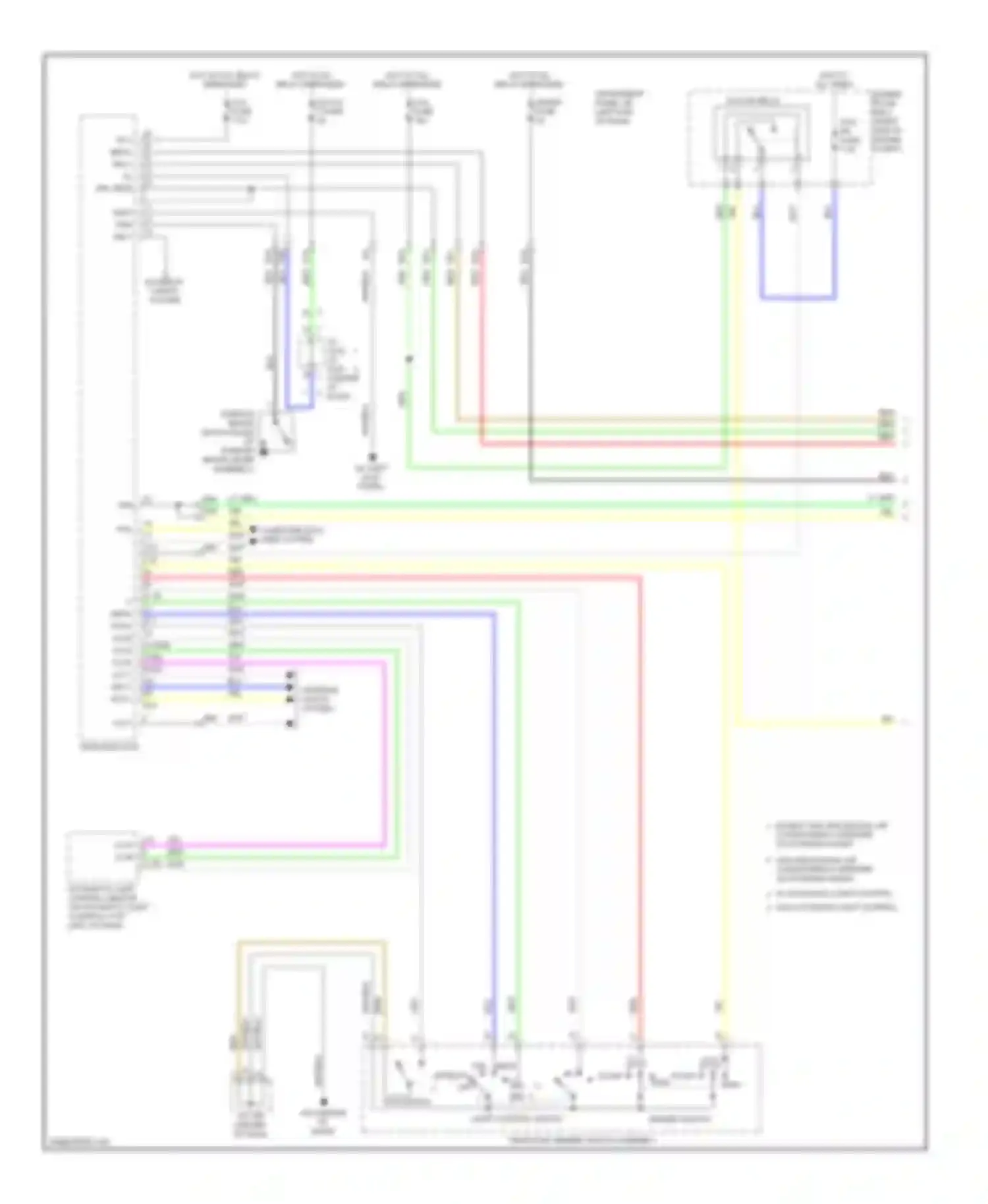 RAV4 Toyota IV (2012-2015): Headlights circuit, except ev (1 of 2)