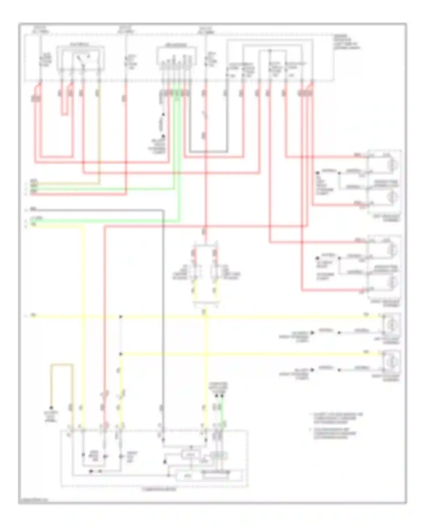 RAV4 Toyota IV (2012-2015): Headlights circuit, except ev (2 of 2)