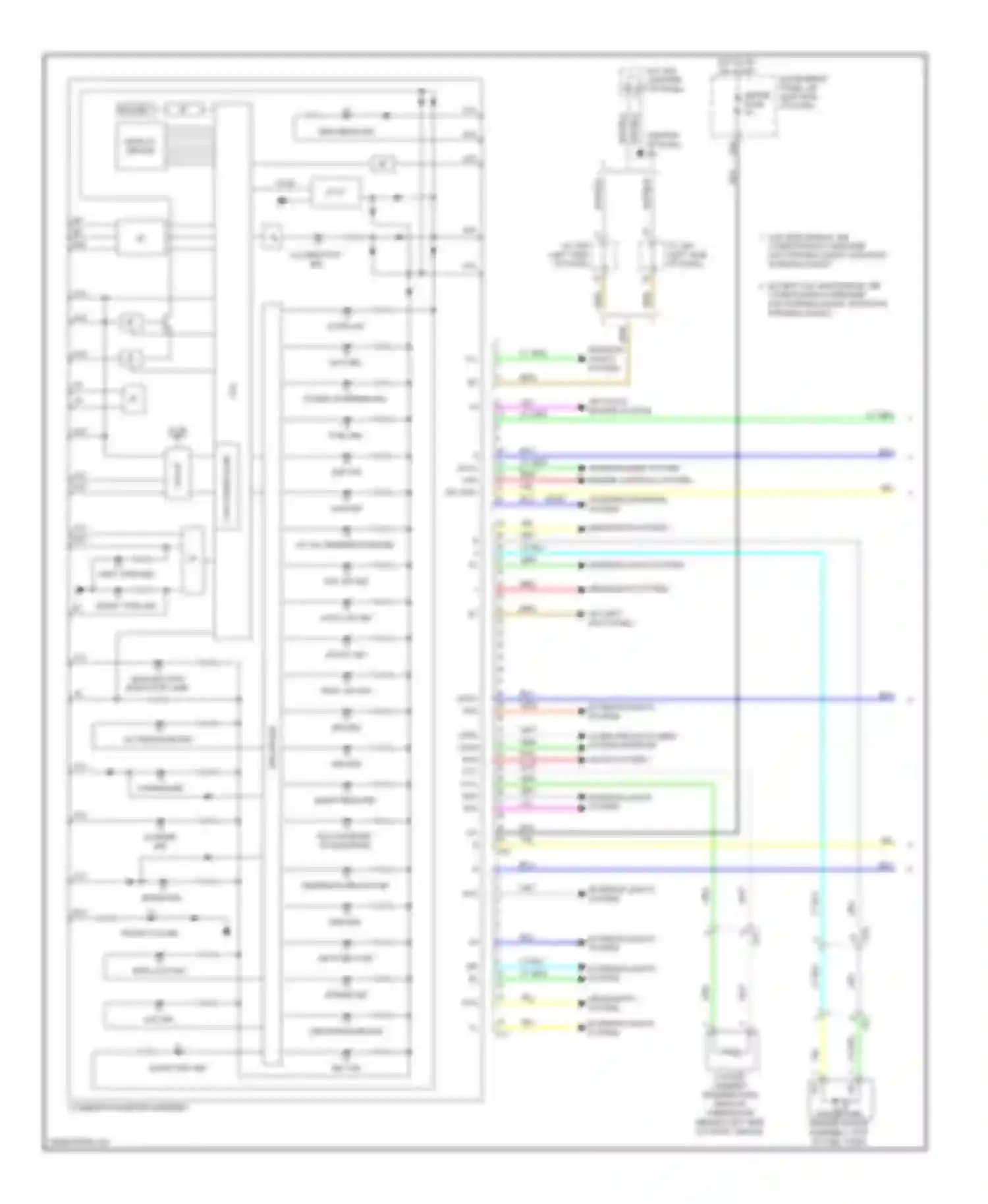 RAV4 Toyota IV (2012-2015): Instrument cluster circuit, except ev (1 of 2)