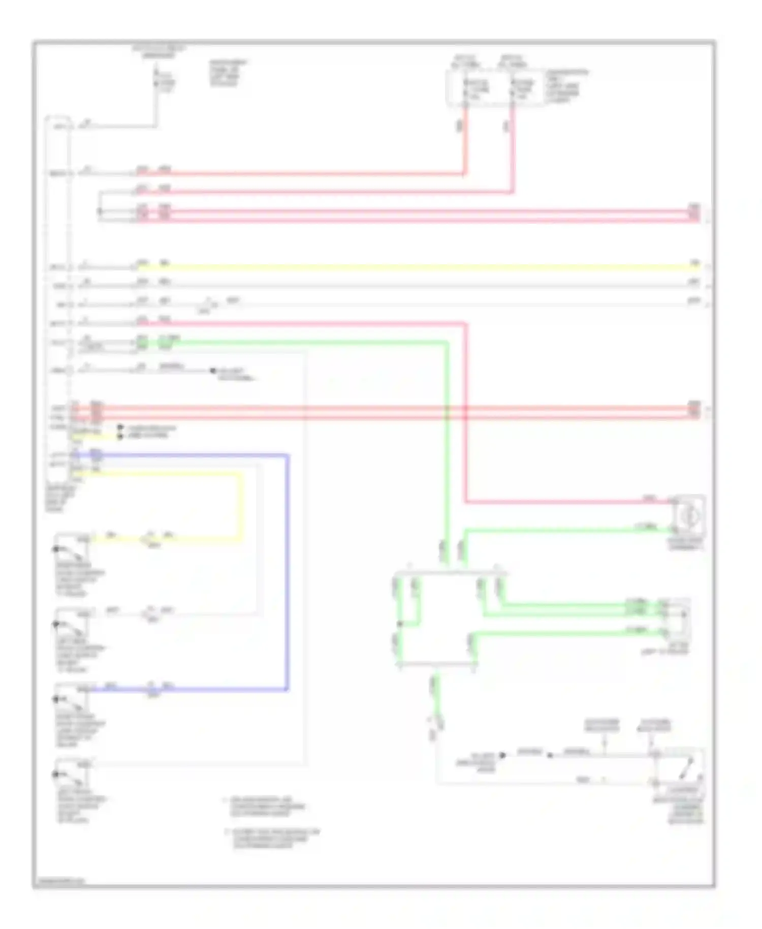 RAV4 Toyota IV (2012-2015): Courtesy lamps circuit, except ev (1 of 2)