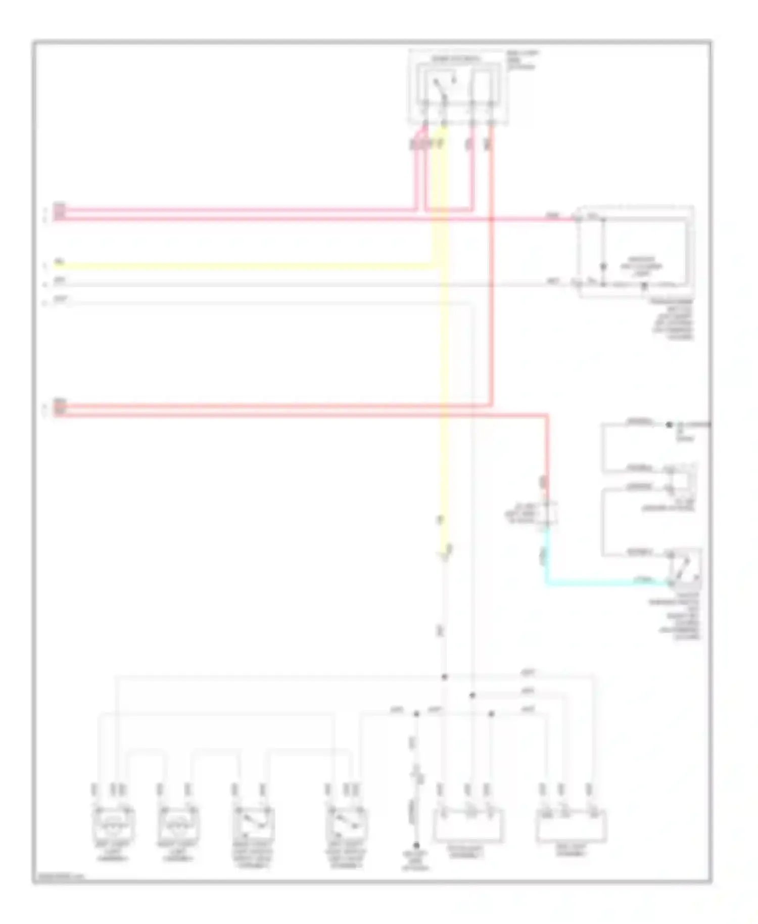 RAV4 Toyota IV (2012-2015): Courtesy lamps circuit, except ev (2 of 2)