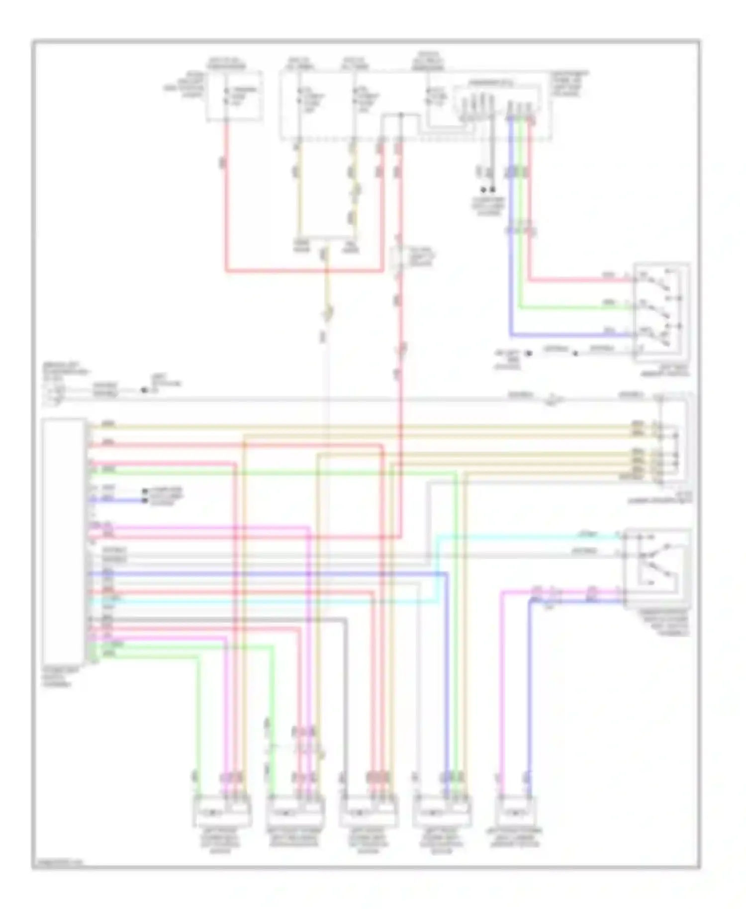 RAV4 Toyota IV (2012-2015): Memory systems circuit