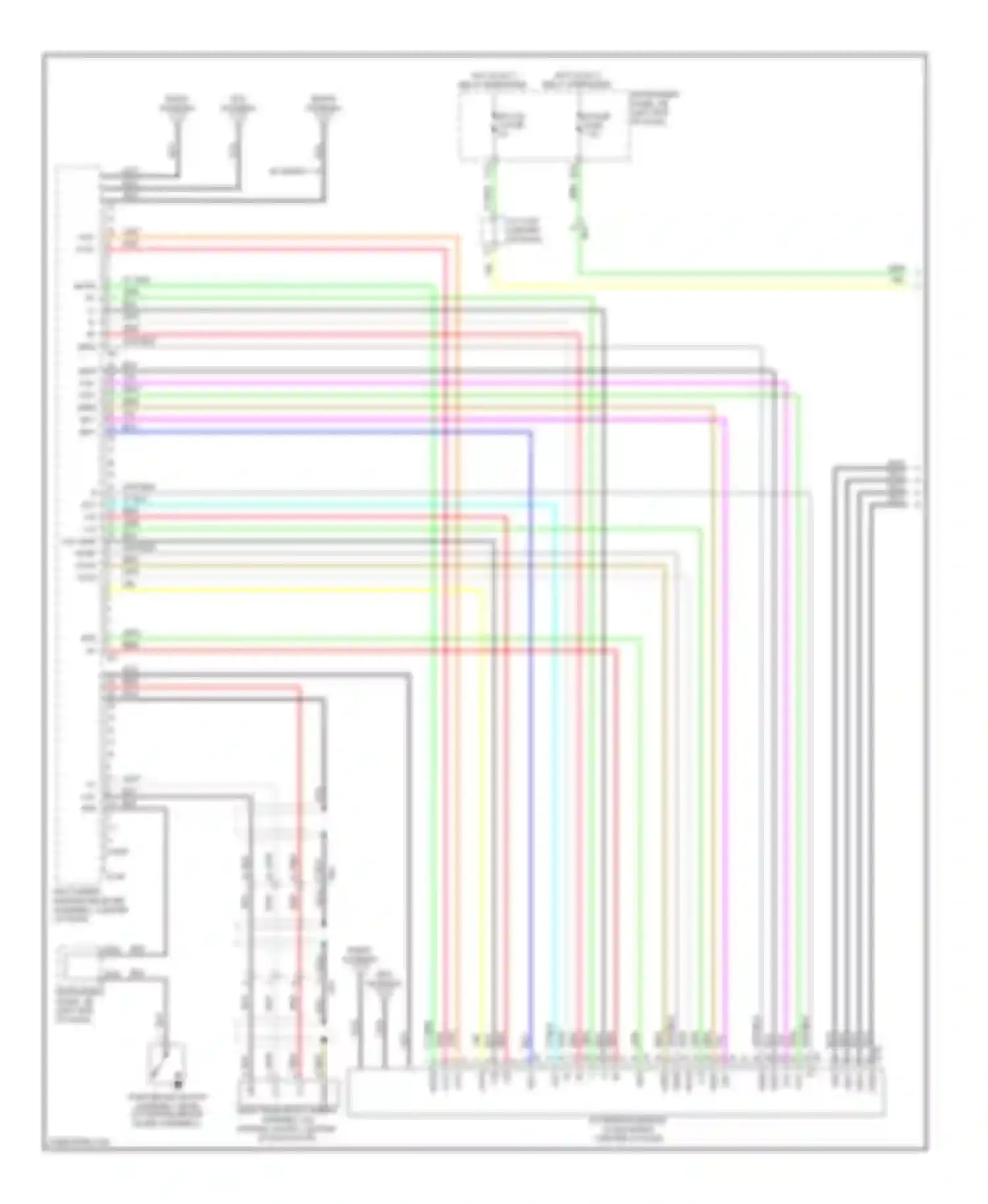 RAV4 Toyota IV (2012-2015): Navigation circuit, except ev with multi-media module (1 of 4)