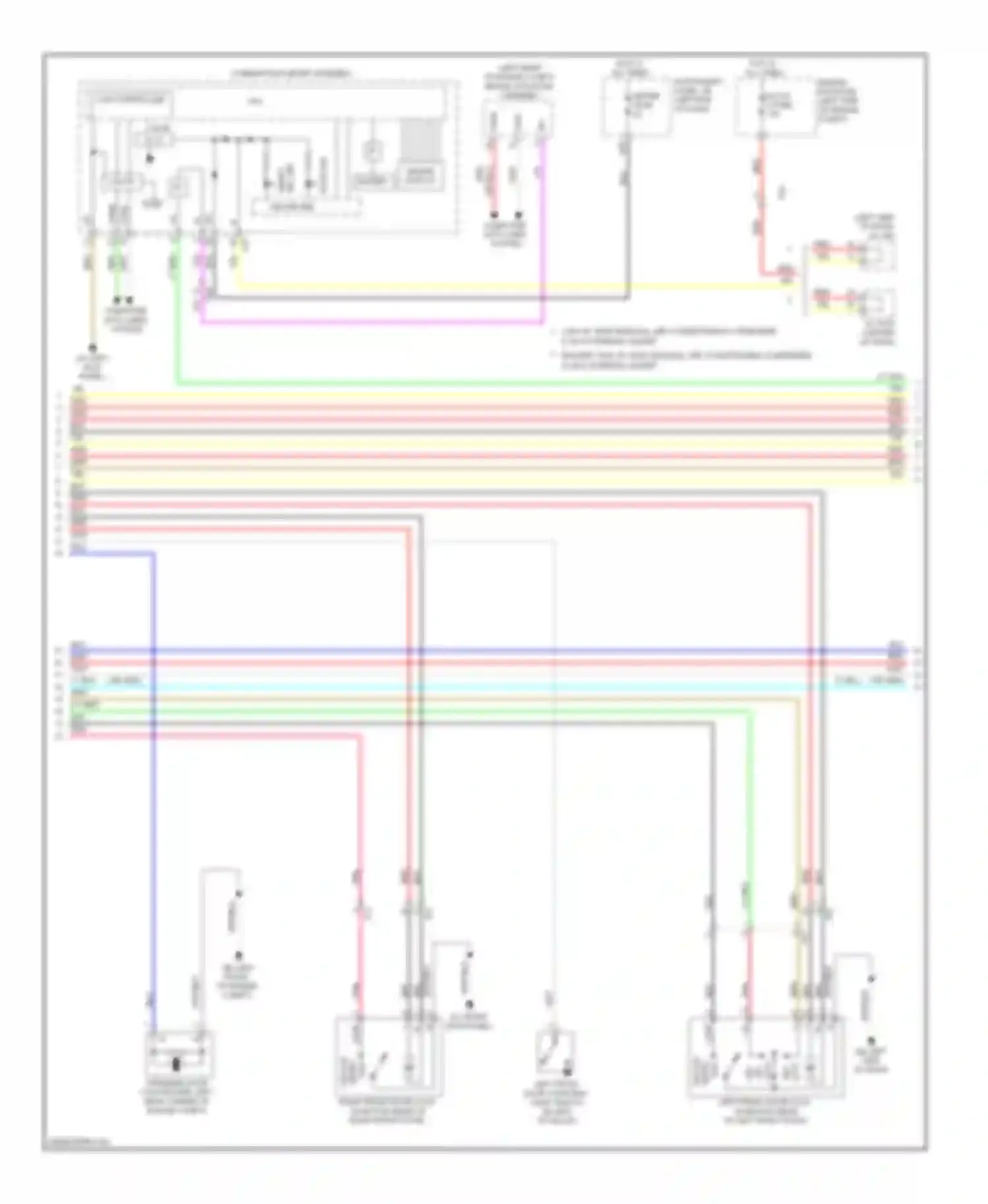 RAV4 Toyota IV (2012-2015): Power door locks circuit, except ev with smart key system (2 of 5)