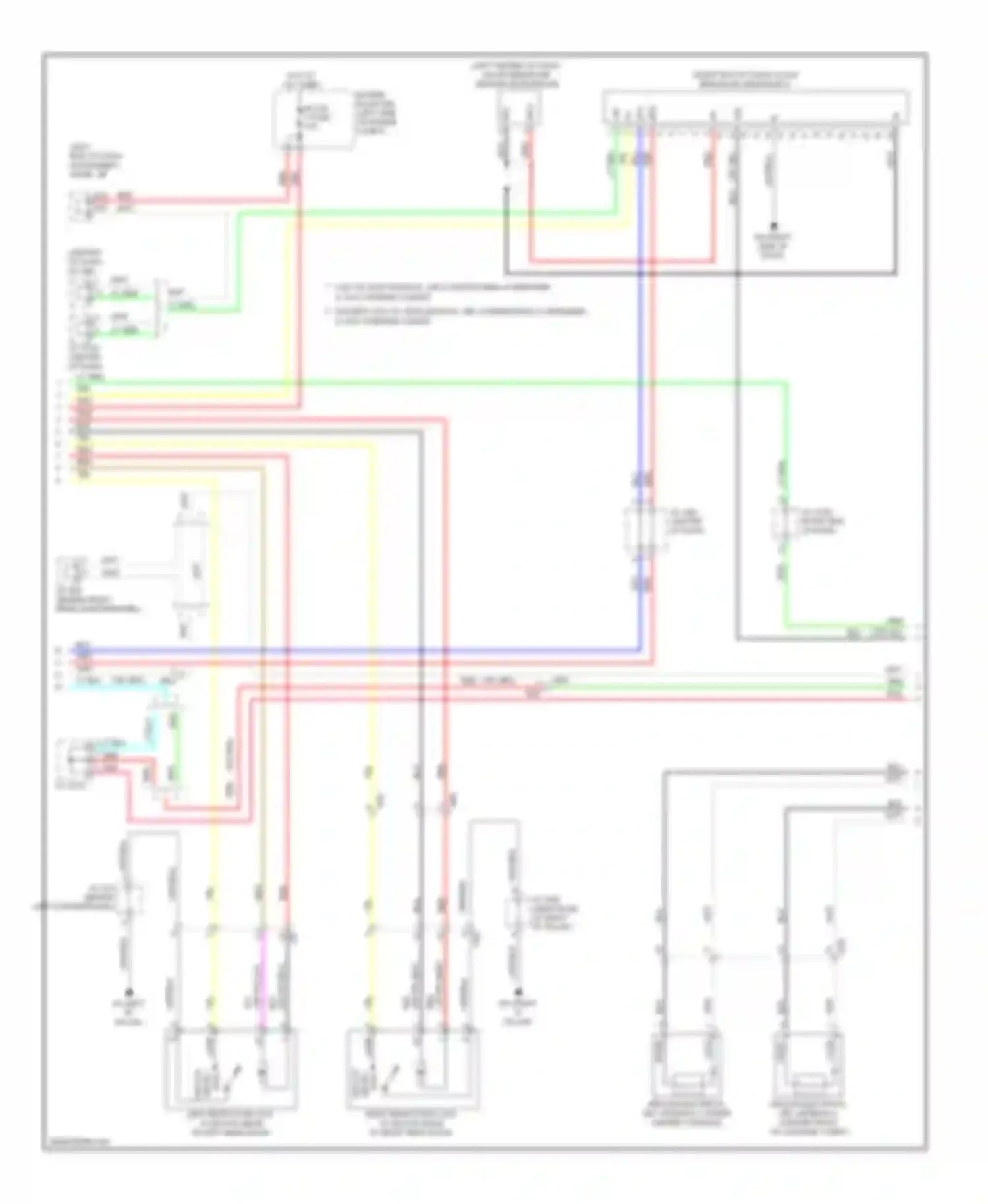 RAV4 Toyota IV (2012-2015): Power door locks circuit, except ev with smart key system (3 of 5)