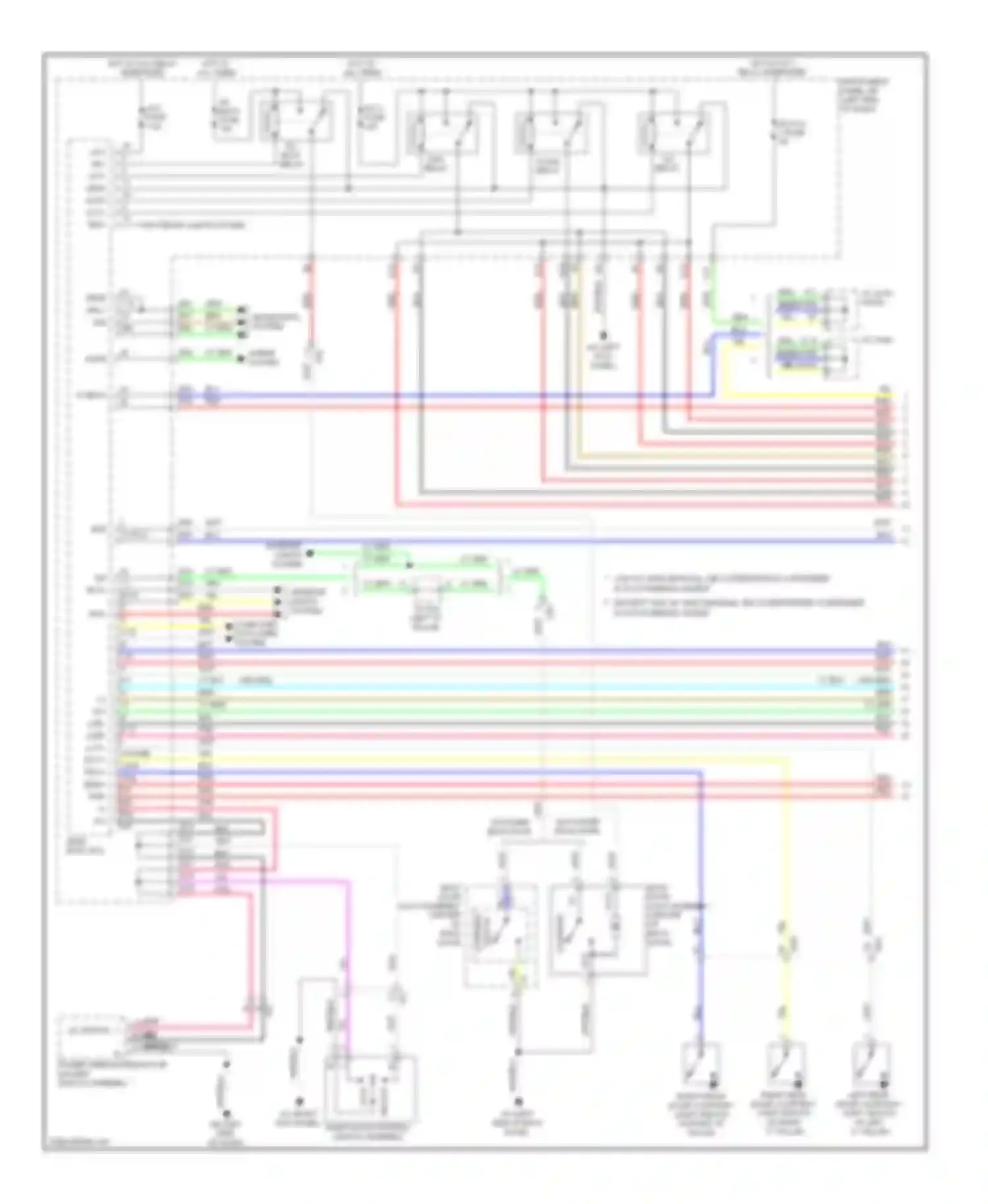 RAV4 Toyota IV (2012-2015): Power door locks circuit, except ev without smart key system (1 of 4)