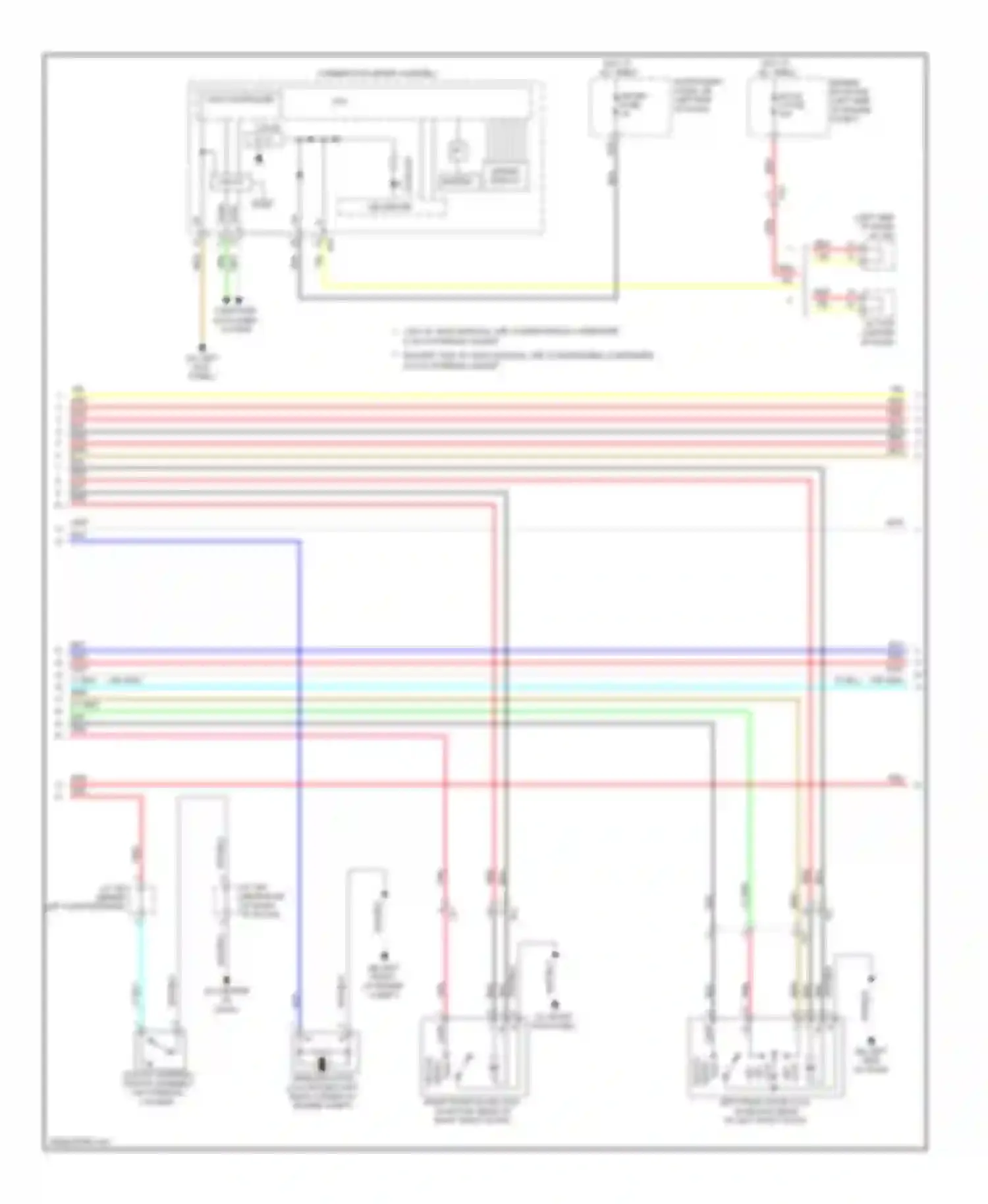 RAV4 Toyota IV (2012-2015): Power door locks circuit, except ev without smart key system (2 of 4)