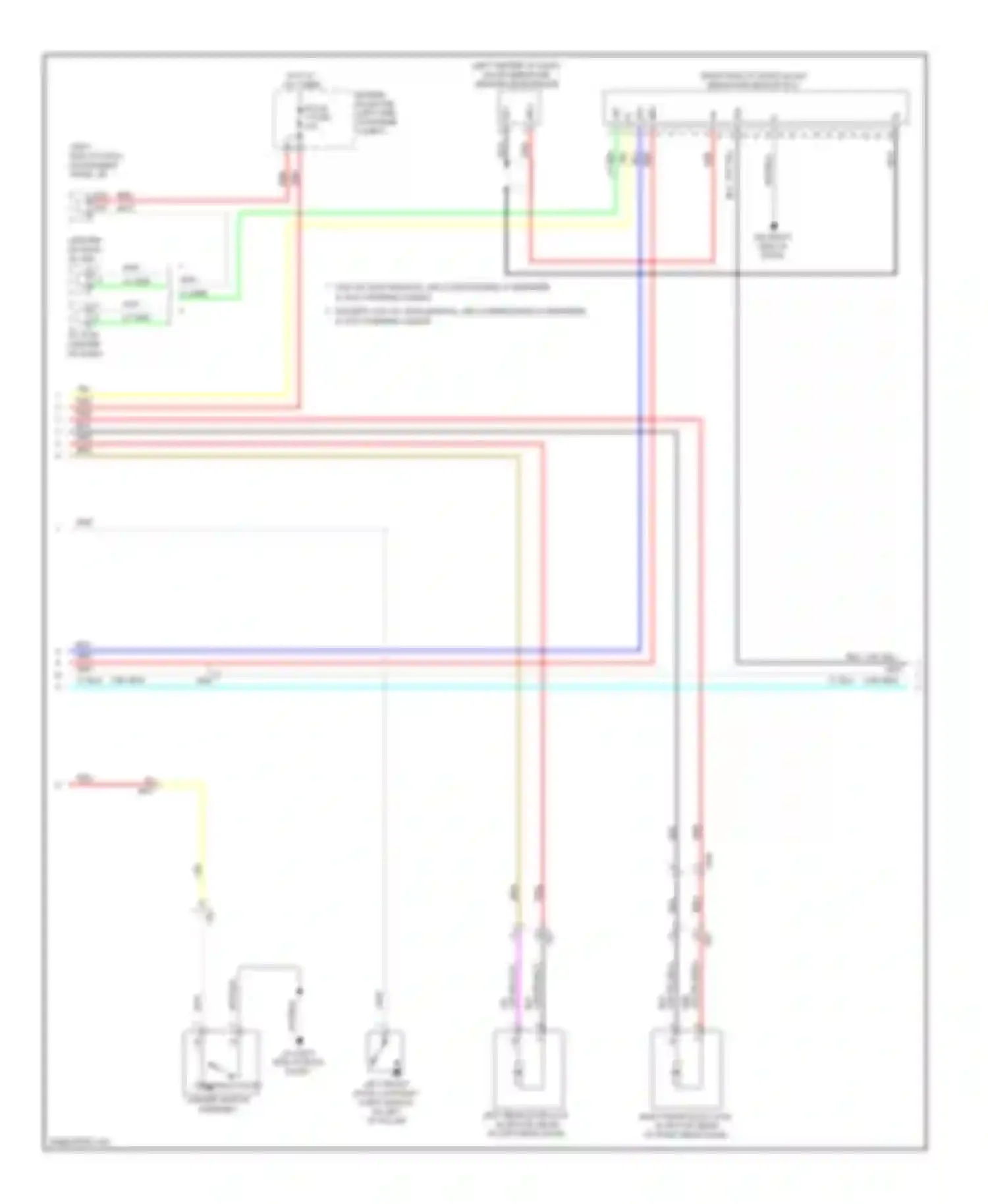 RAV4 Toyota IV (2012-2015): Power door locks circuit, except ev without smart key system (3 of 4)