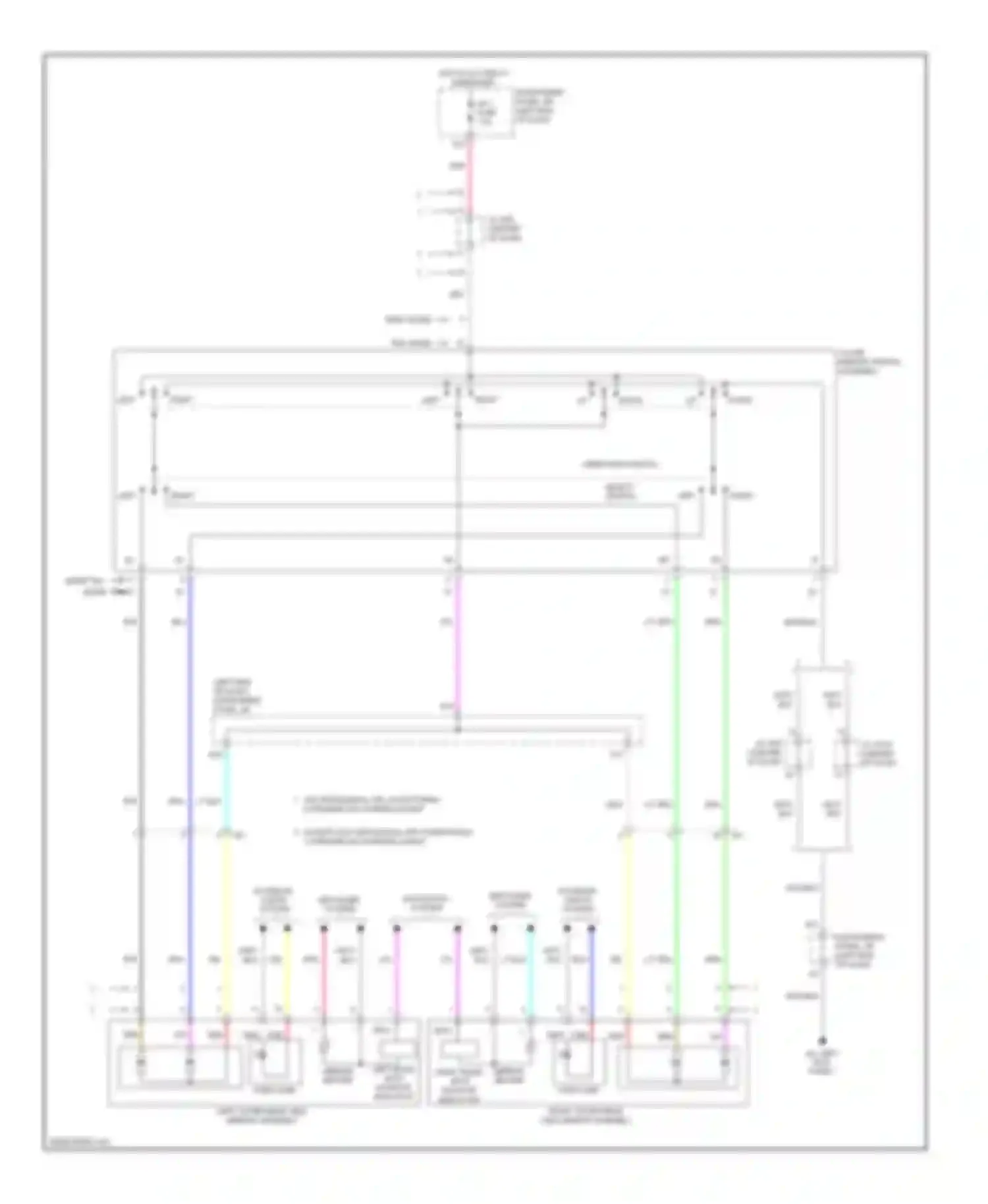 RAV4 Toyota IV (2012-2015): Power mirrors circuit, except ev