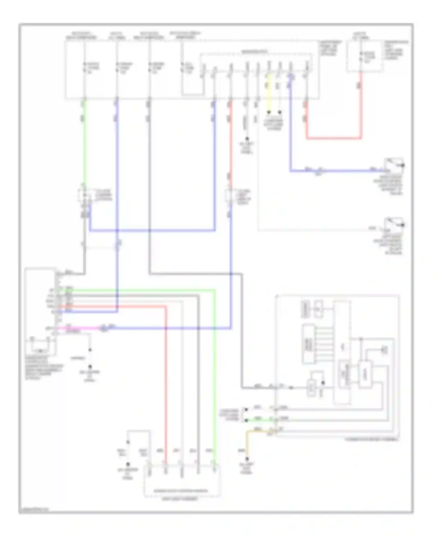 RAV4 Toyota IV (2012-2015): Power top/sunroof circuit