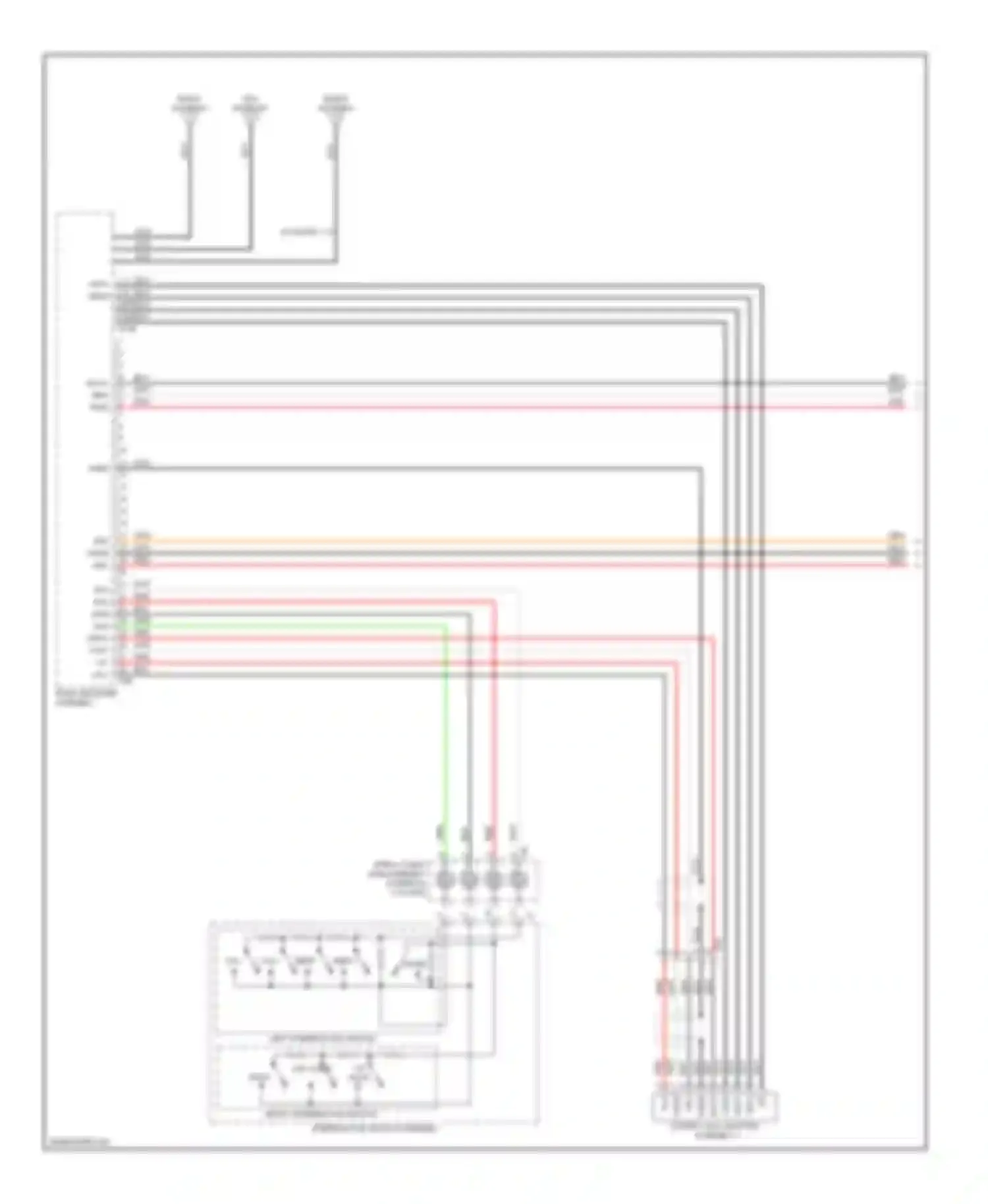 RAV4 Toyota IV (2012-2015): Radio circuit, except ev with built-in amplifier without multi-media module (1 of 3)