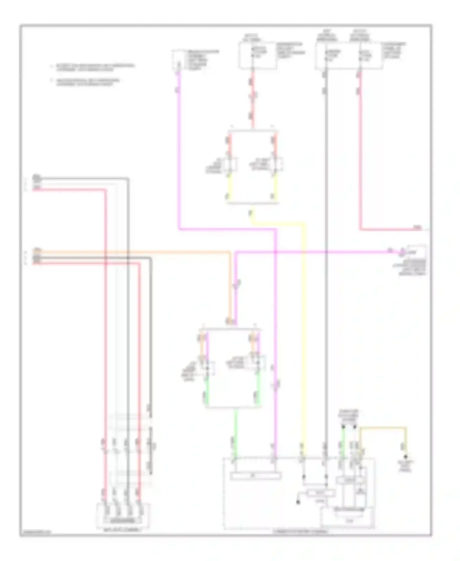 RAV4 Toyota IV (2012-2015): Radio circuit, except ev with built-in amplifier without multi-media module (2 of 3)