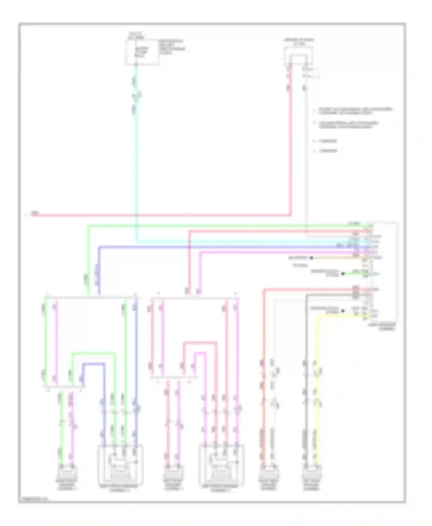 RAV4 Toyota IV (2012-2015): Radio circuit, except ev with built-in amplifier without multi-media module (3 of 3)