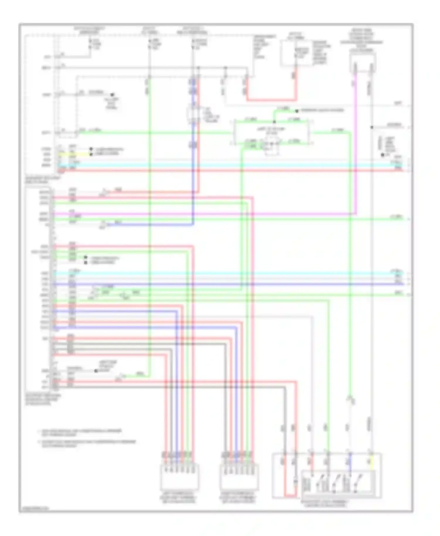 RAV4 Toyota IV (2012-2015): Back door opener circuit, with power back door (1 of 2)