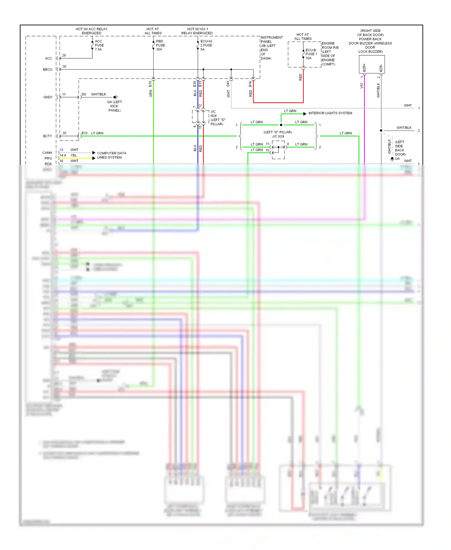 Toyota RAV4 IV (2012-2015) computer data lines system wiring diagram  (102 of 110)