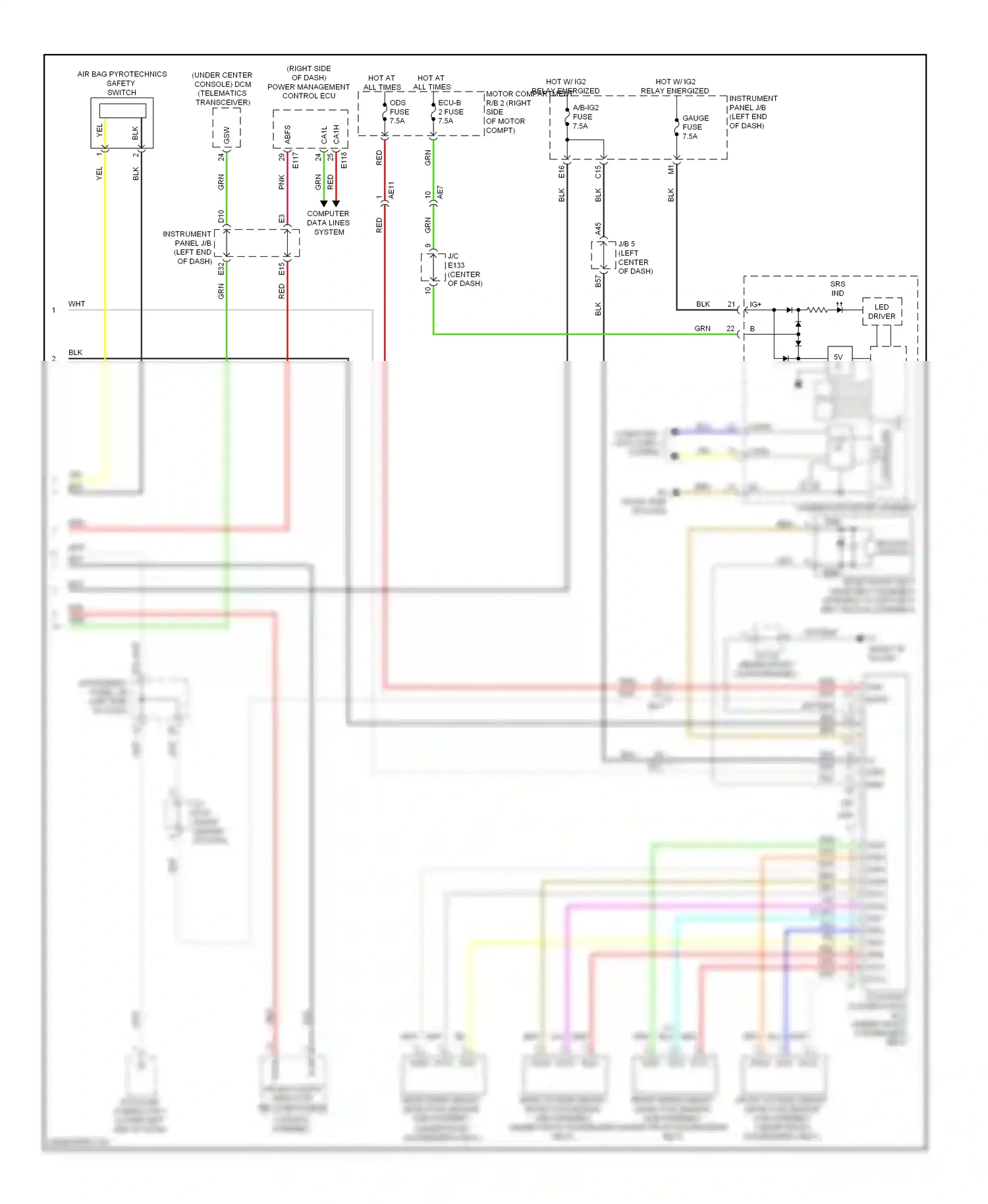 Toyota RAV4 IV (2012-2015) computer data lines system wiring diagram  (98 of 110)