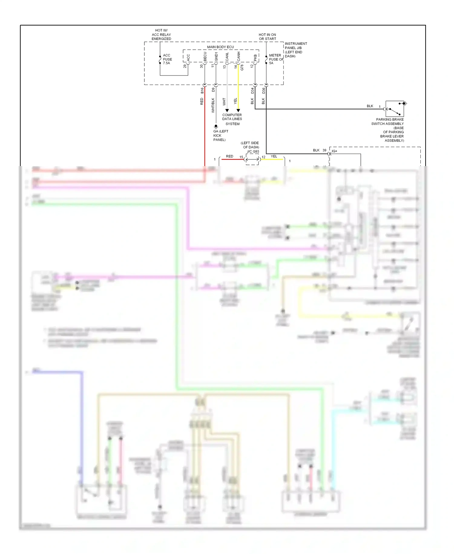 Toyota RAV4 IV (2012-2015) computer data lines system wiring diagram  (12 of 110)