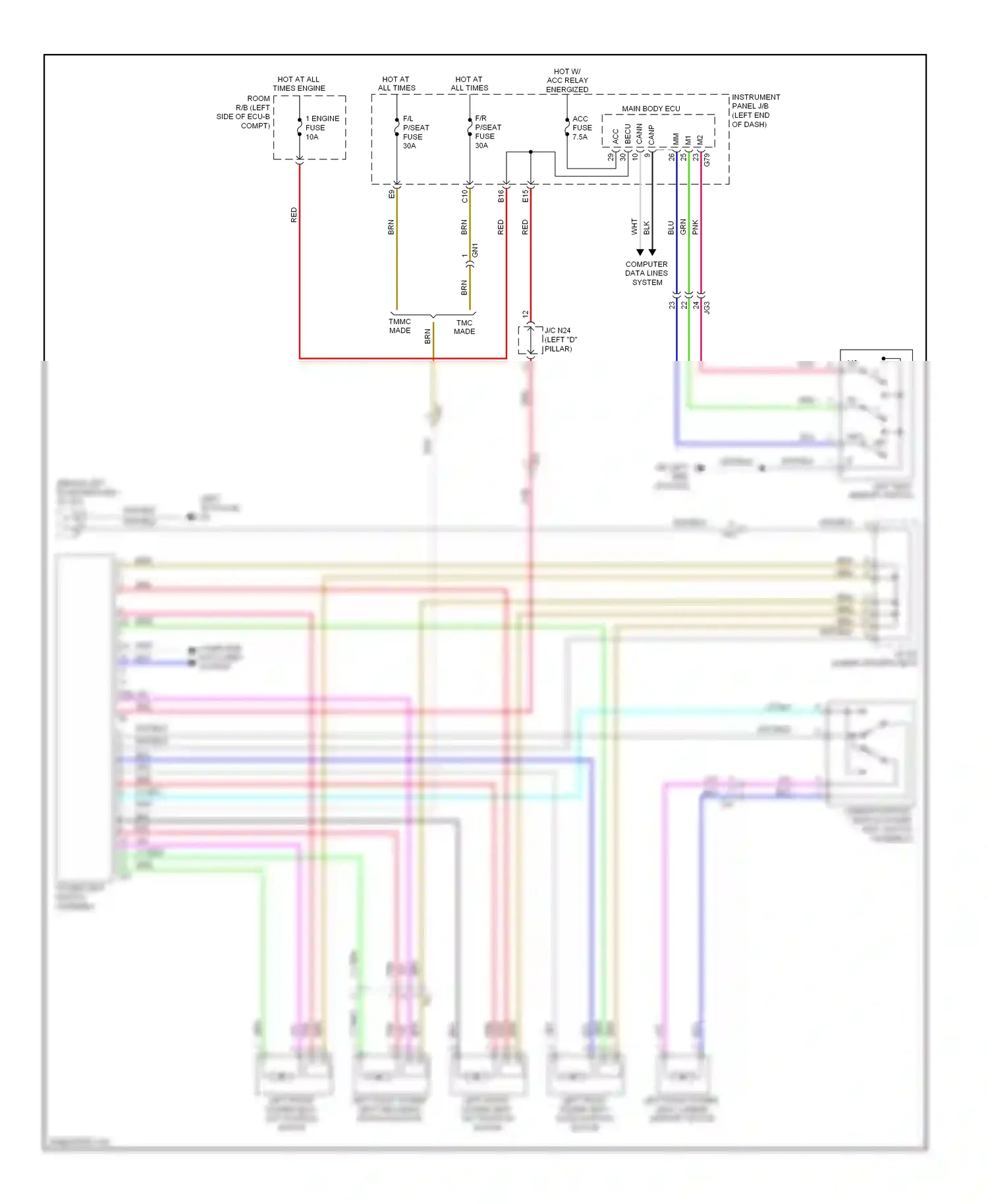 Toyota RAV4 IV (2012-2015) computer data lines system wiring diagram  (56 of 110)