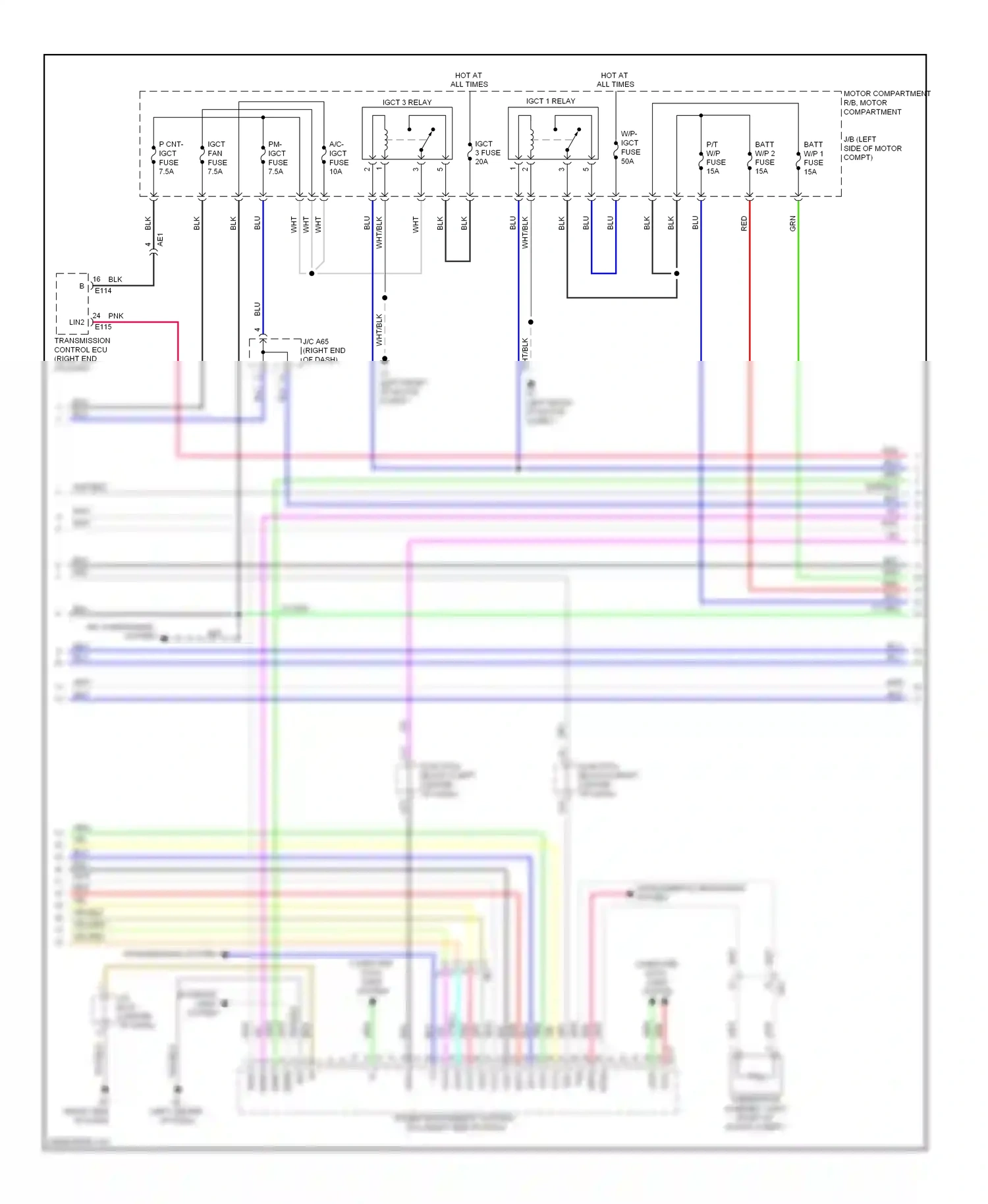 Toyota RAV4 IV (2012-2015) computer data lines system wiring diagram  (38 of 110)