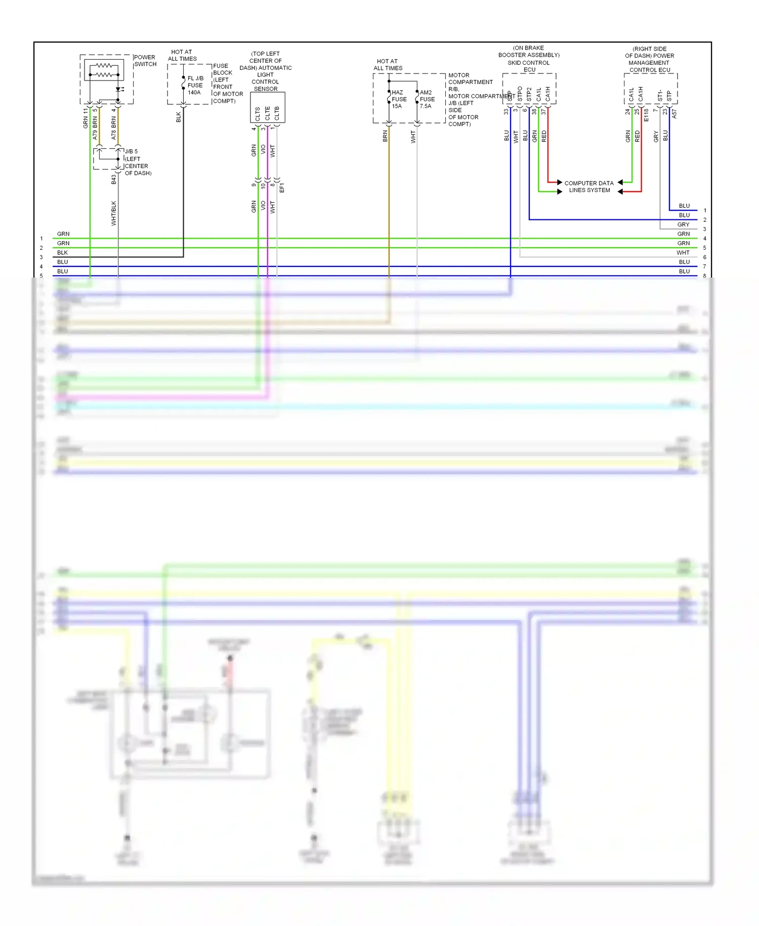 Toyota RAV4 IV (2012-2015) computer data lines system wiring diagram  (33 of 110)